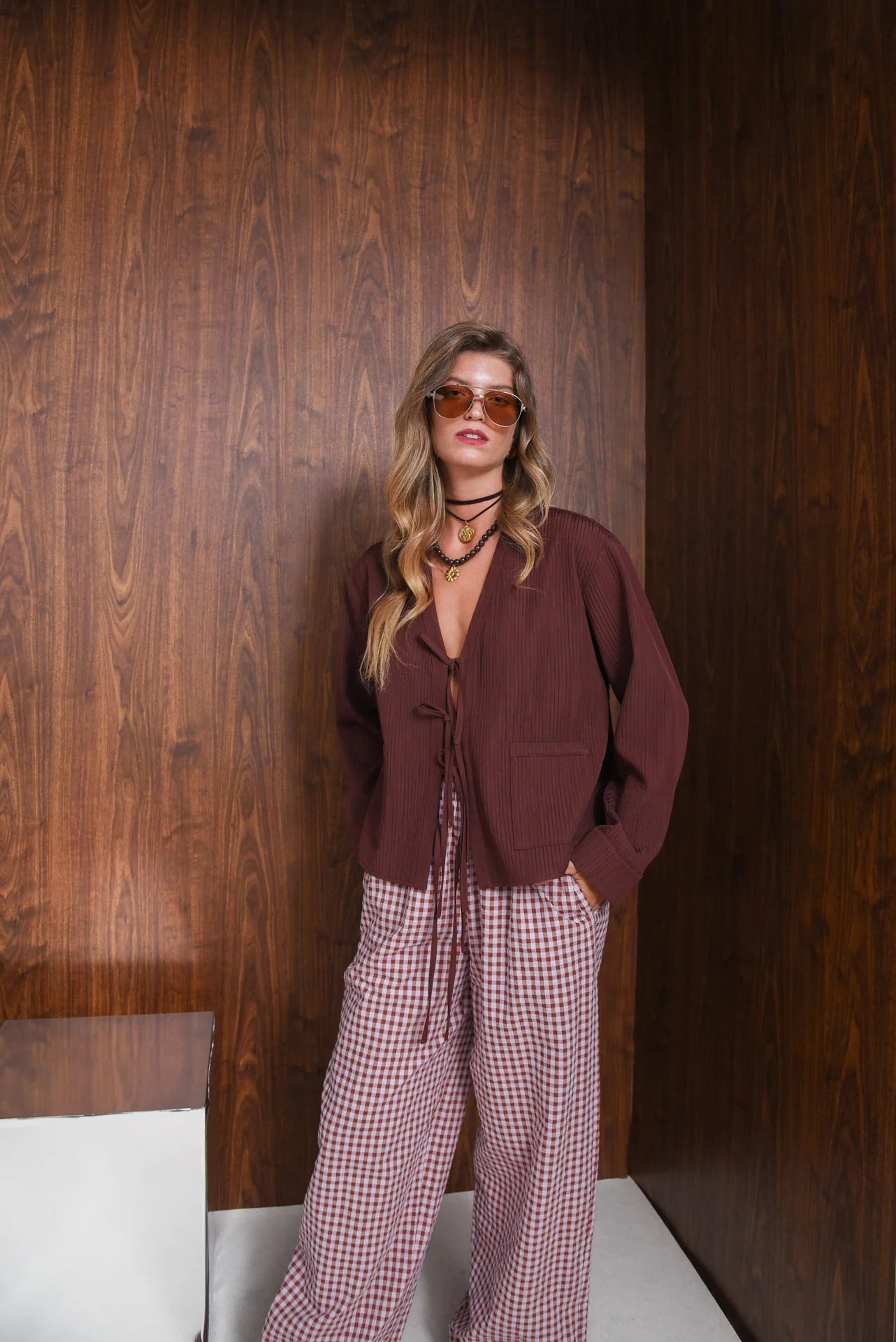 SOLO BLOUSE BORDEAUX