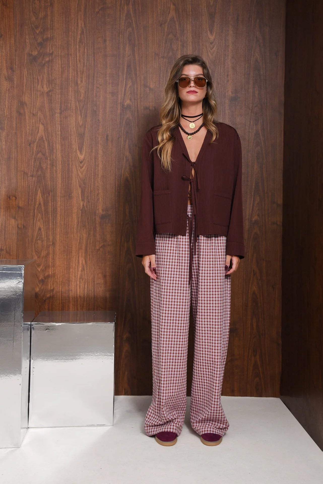 SOLO BLOUSE BORDEAUX