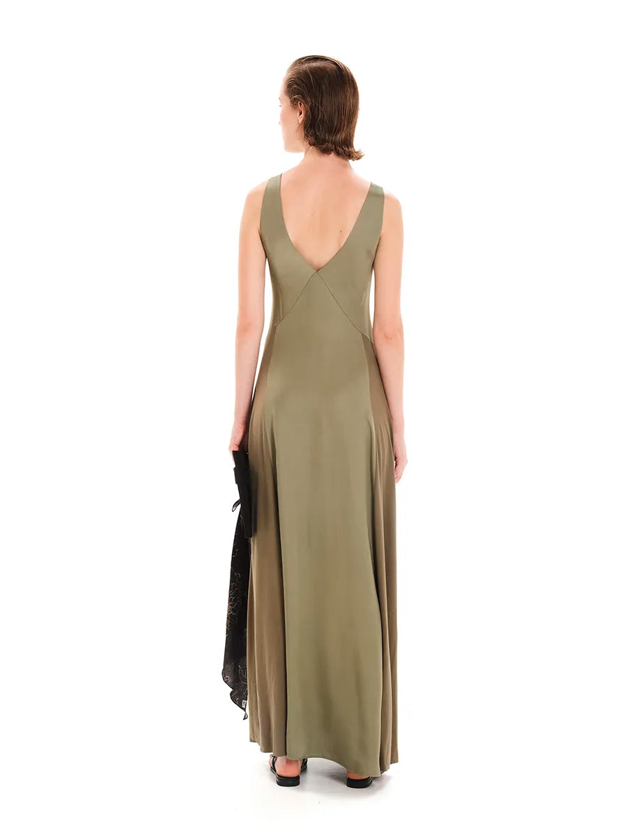 Maxi Dress with Triangular Side Seams – Opal