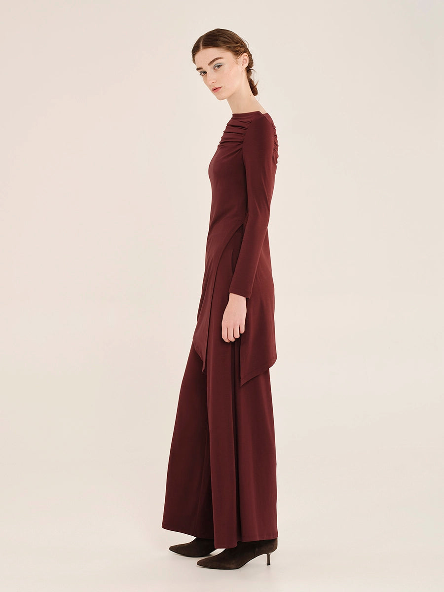 Long Top with Draping – Inner Material W25206
