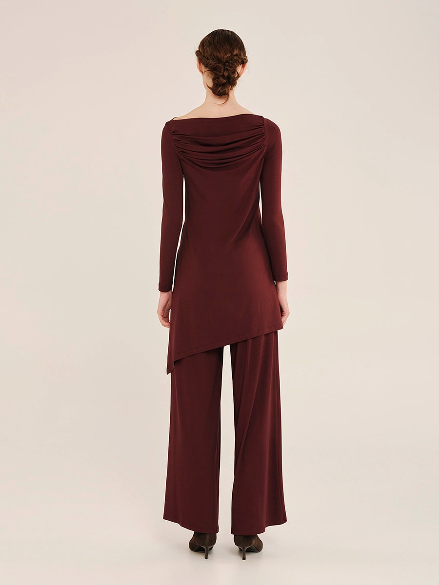 Long Top with Draping – Inner Material W25206