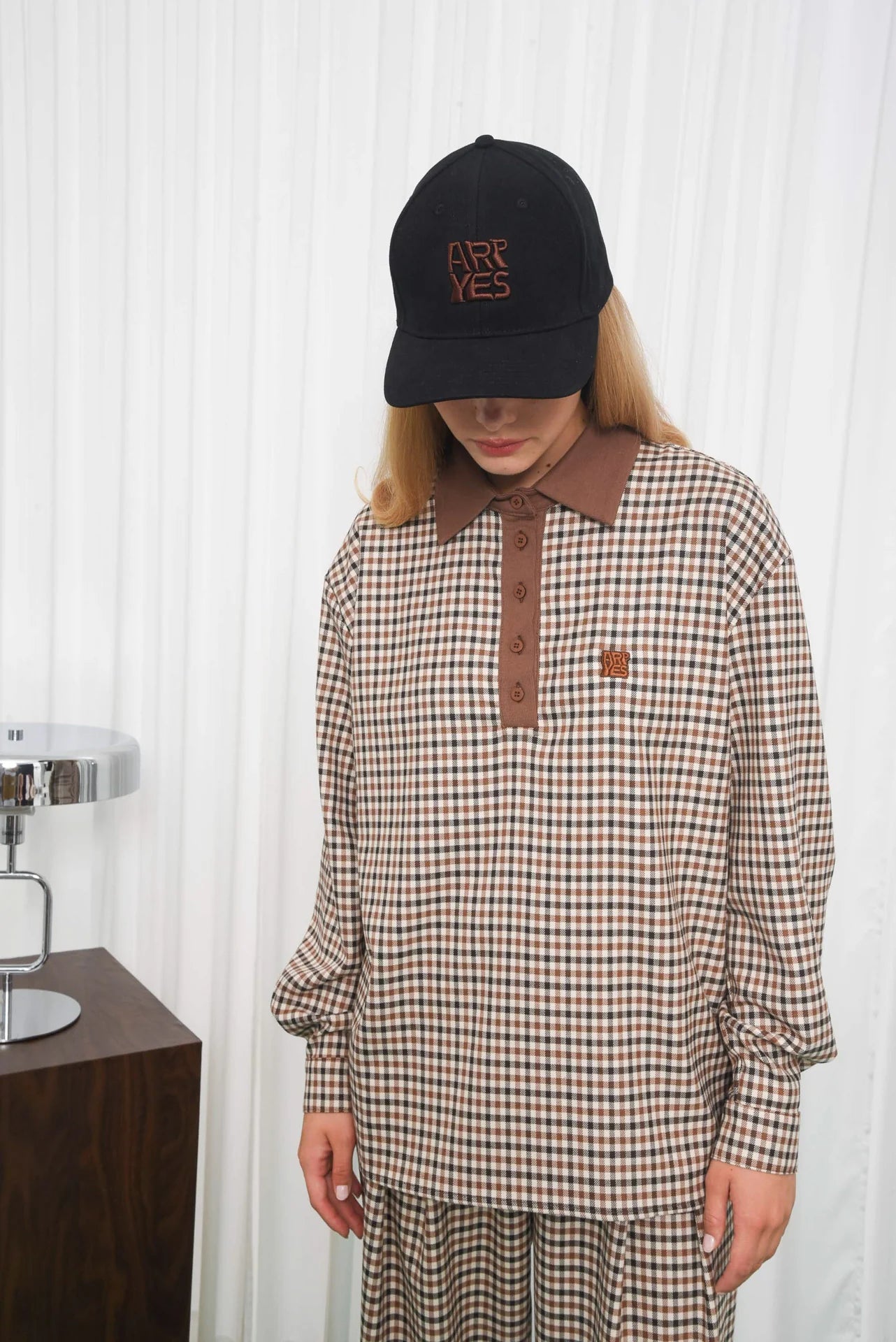 OBSERVER POLO BLOUSE BROWN