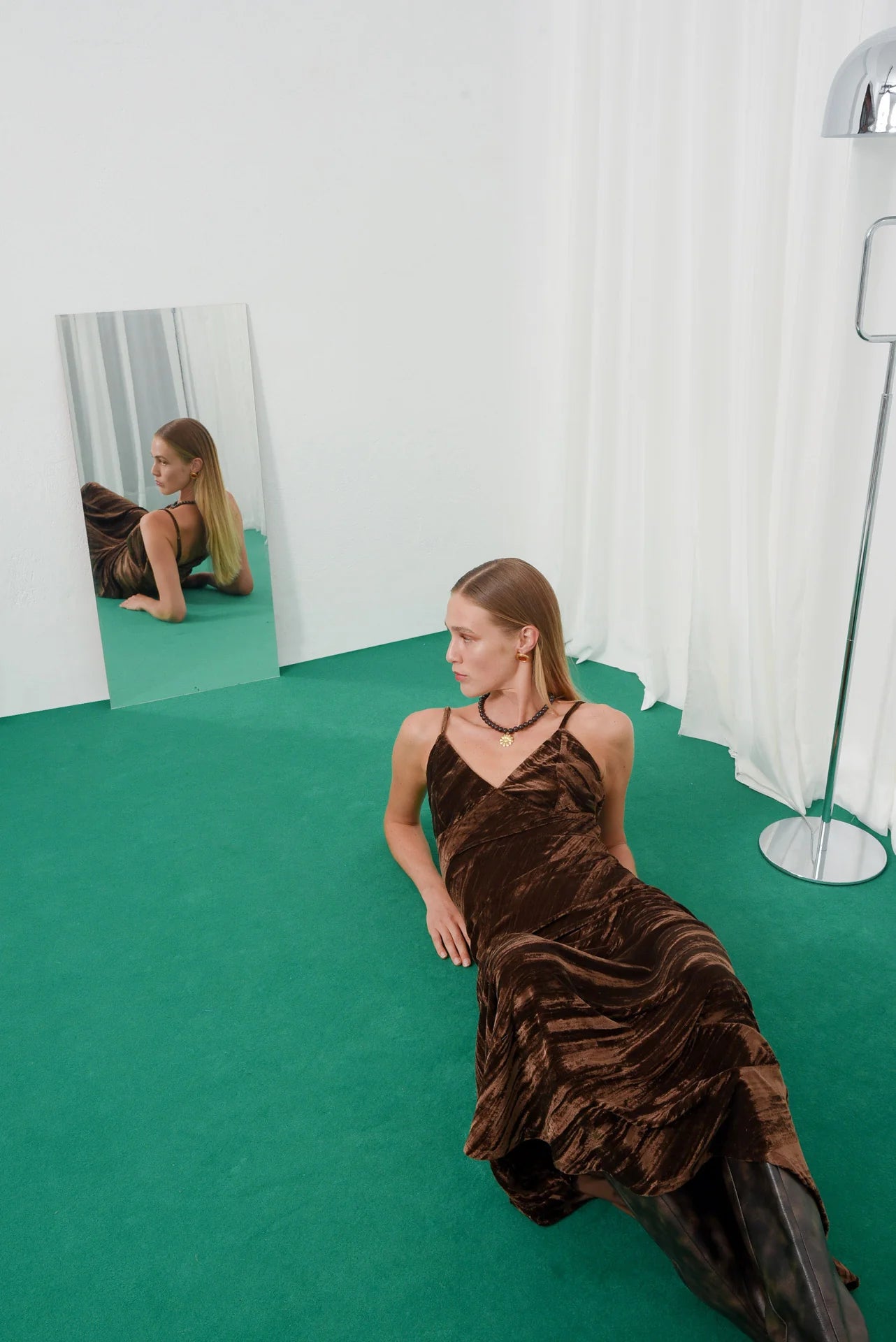 FEARLESS MAXI DRESS BROWN