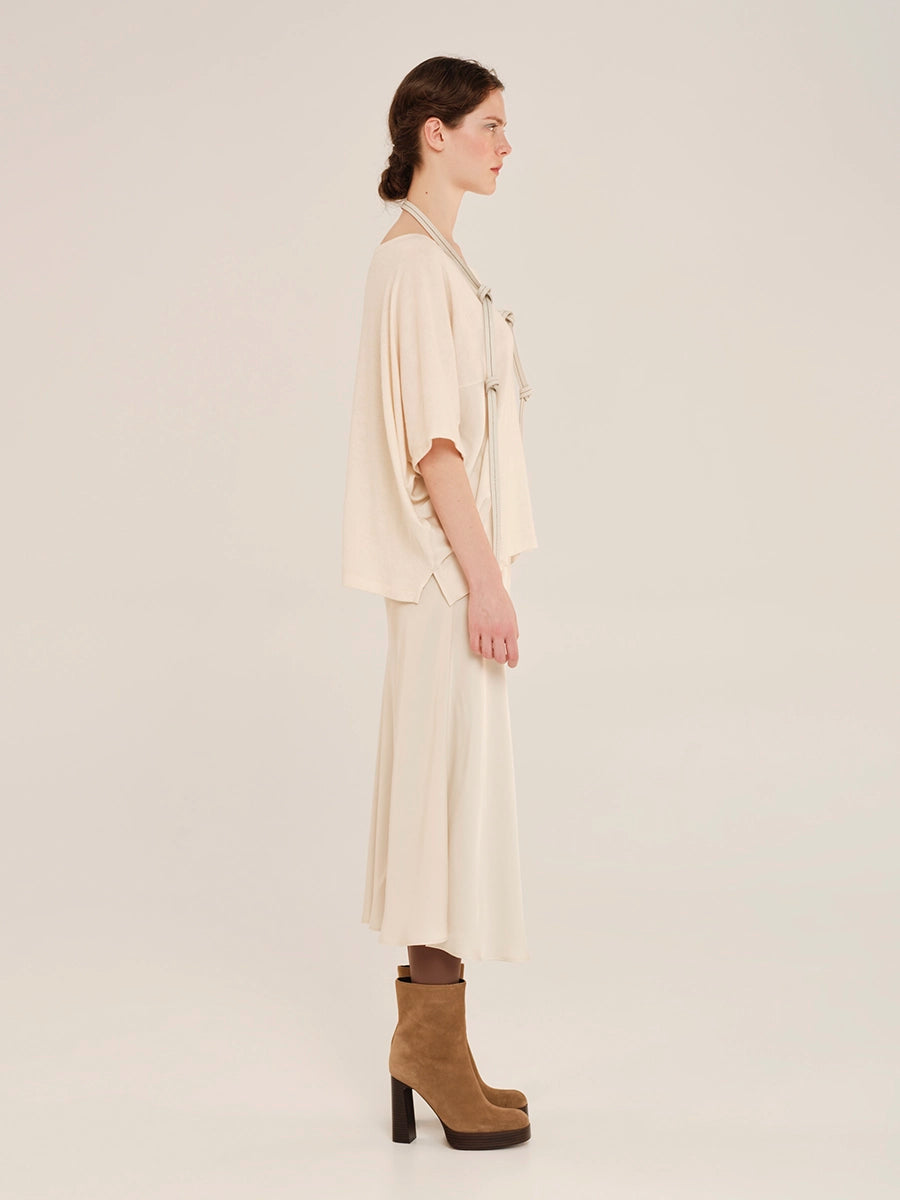 Midi Skirt with Satin Details – Juxtaposition W25277