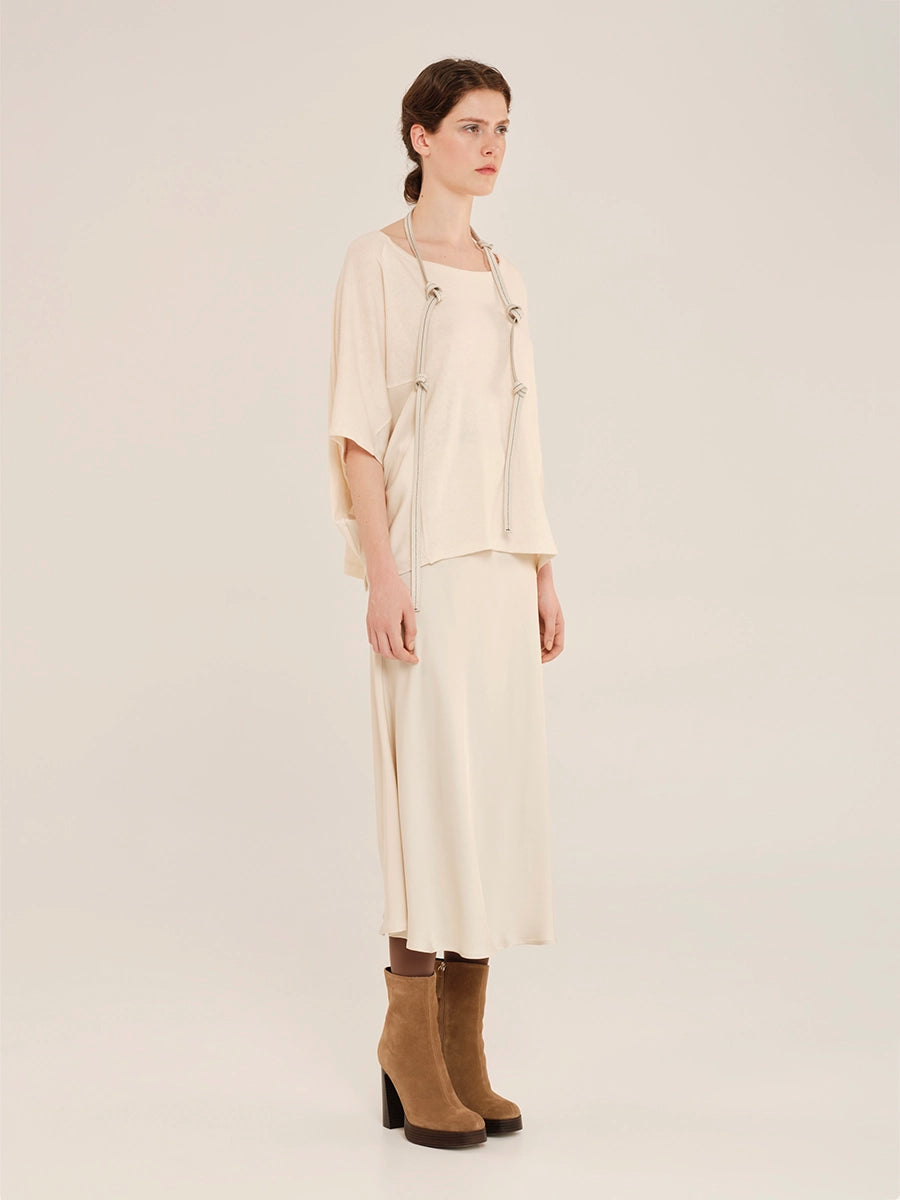 Midi Skirt with Satin Details – Juxtaposition W25277