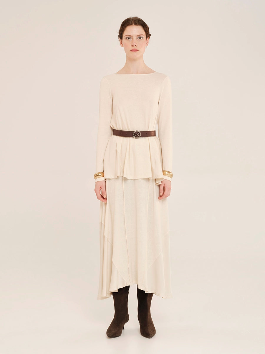 Long sleeve Blouse with Satin Details – Juxtaposition W25276