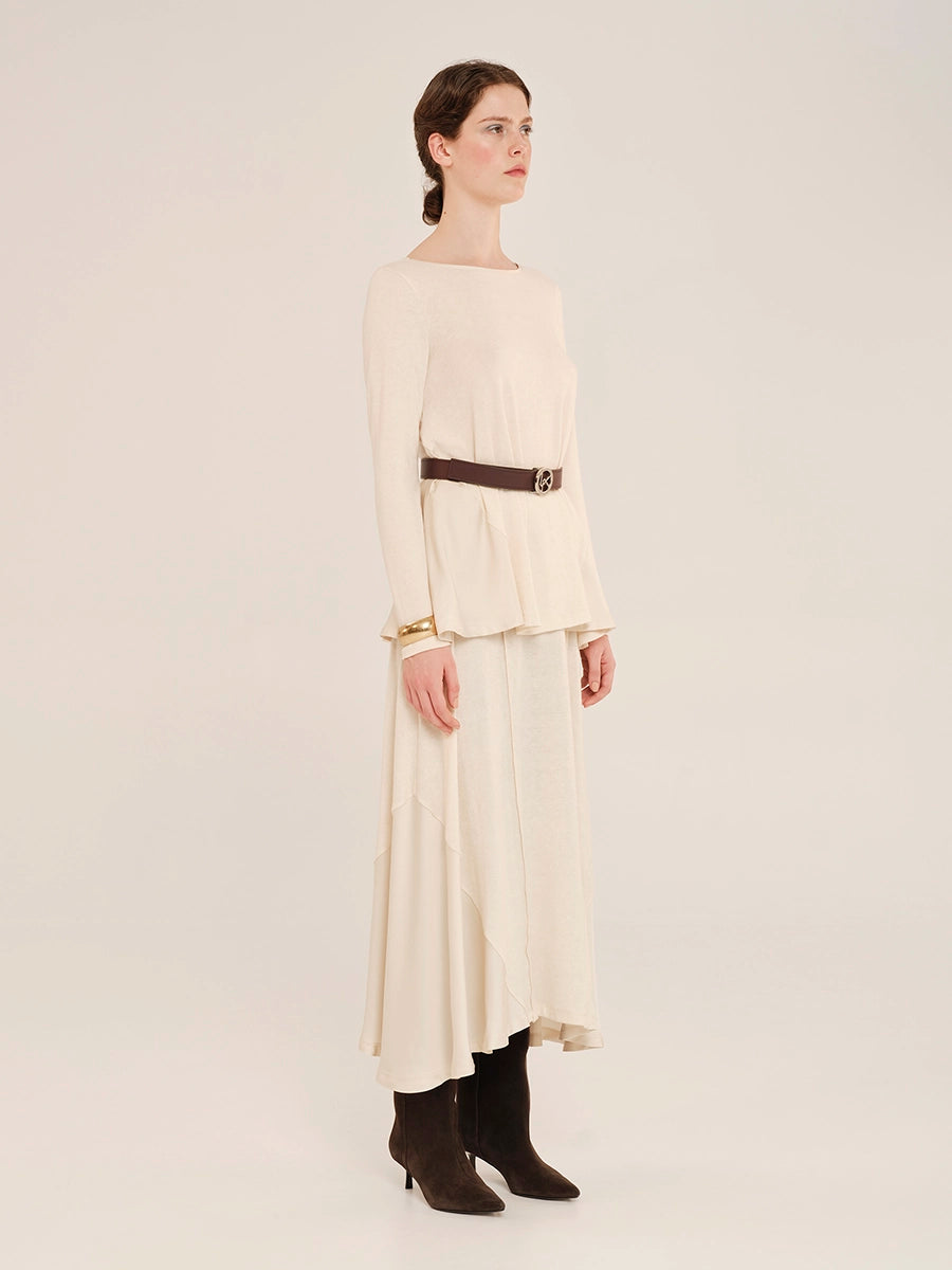 Long sleeve Blouse with Satin Details – Juxtaposition W25276