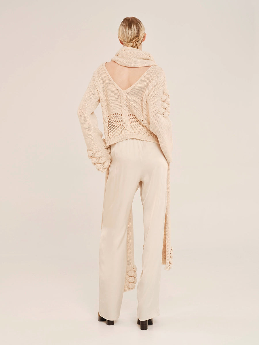 Knitted Long Sleeve Blouse – Sensitive Hug W25412