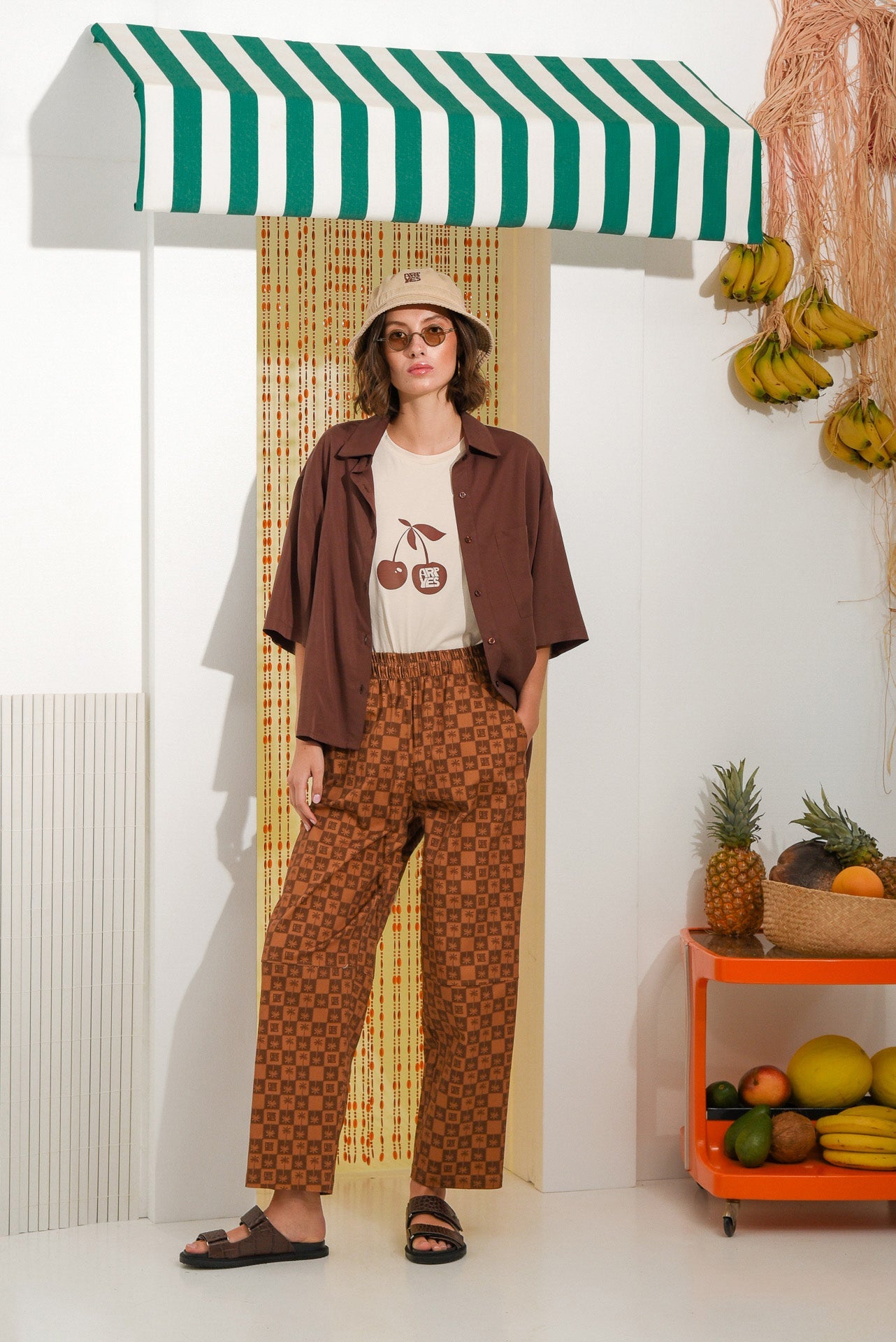 PALM RUM PANTS BROWN