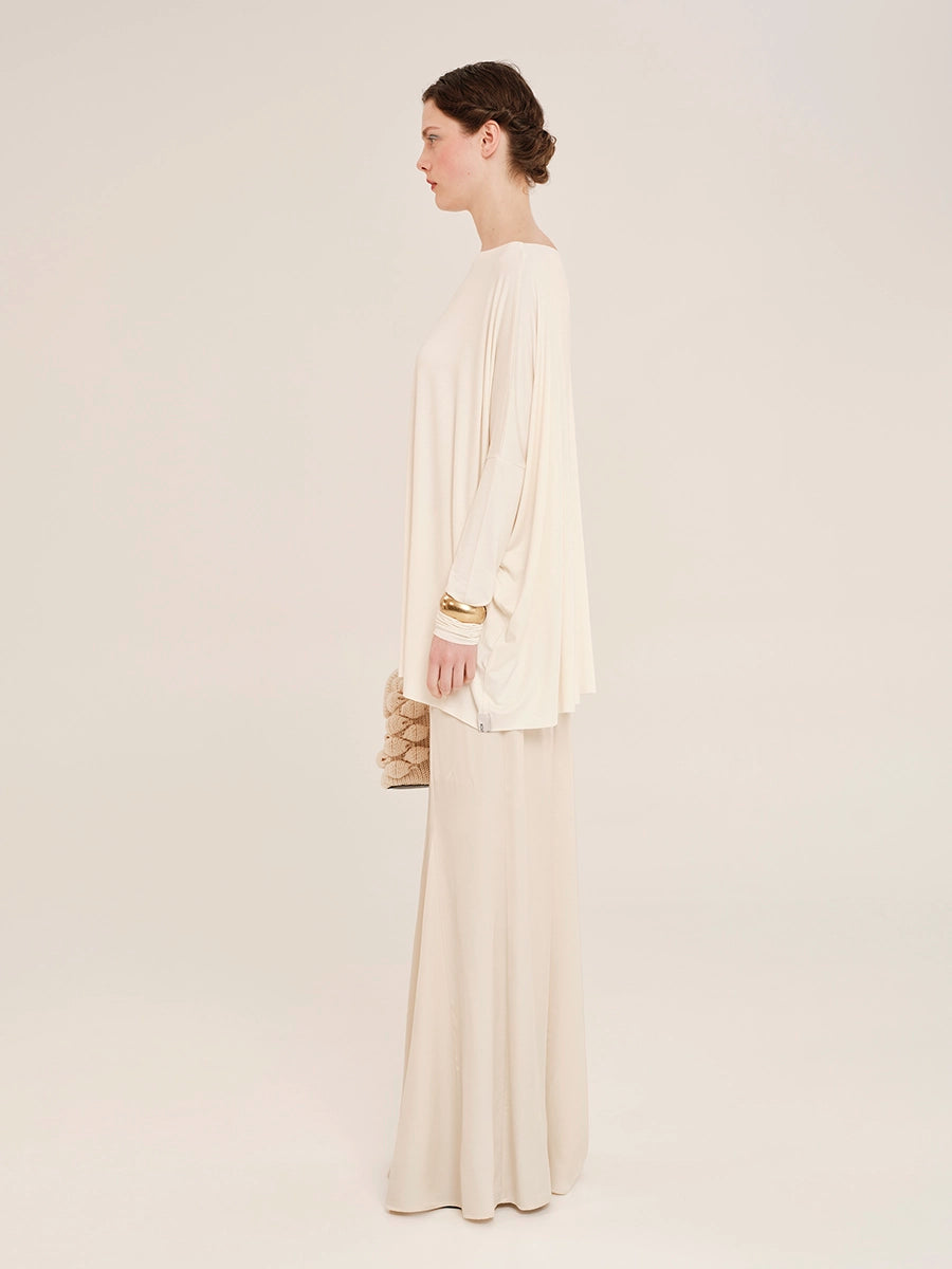 Long Sleeve Οversized Τop – Inner Material W25203