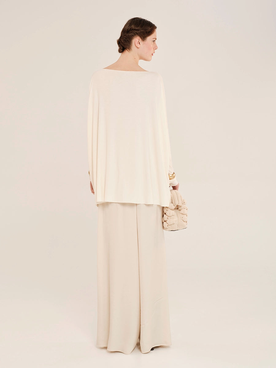 Long Sleeve Οversized Τop – Inner Material W25203