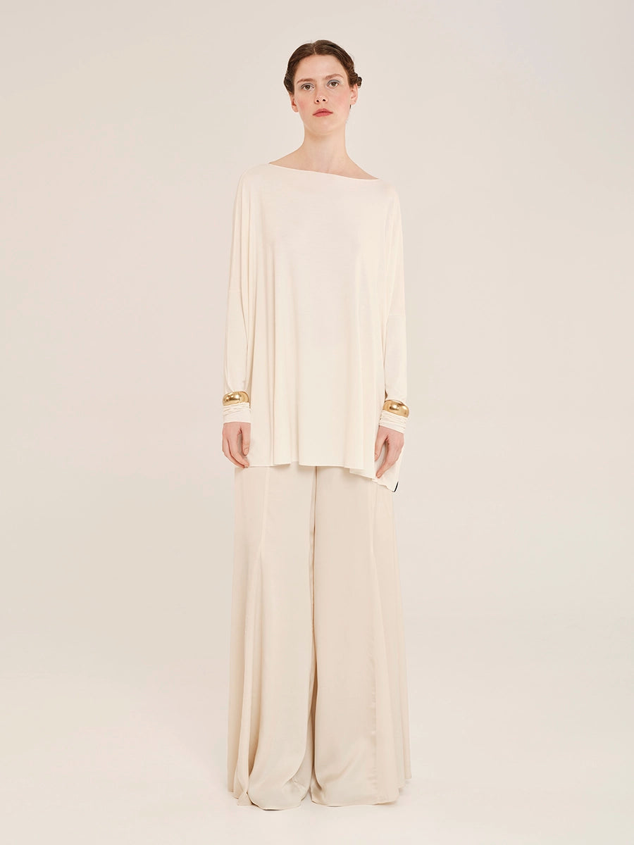 Long Sleeve Οversized Τop – Inner Material W25203