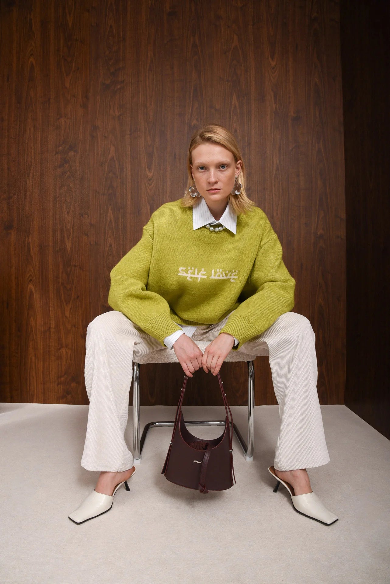 SELF LOVE PULLOVER LIME