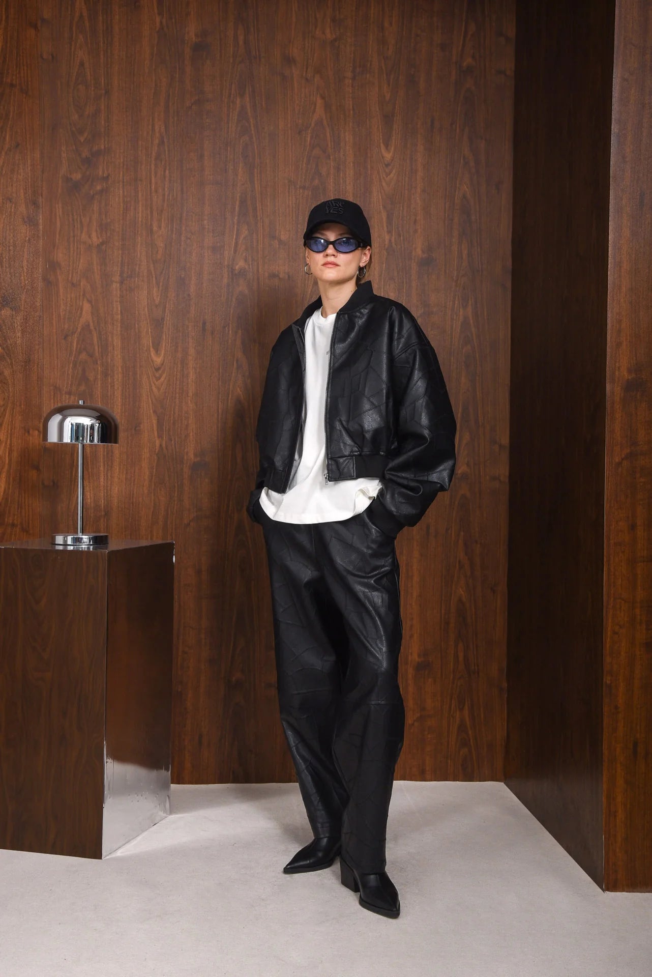 IDENTITY FAUX LEATHER PANTS