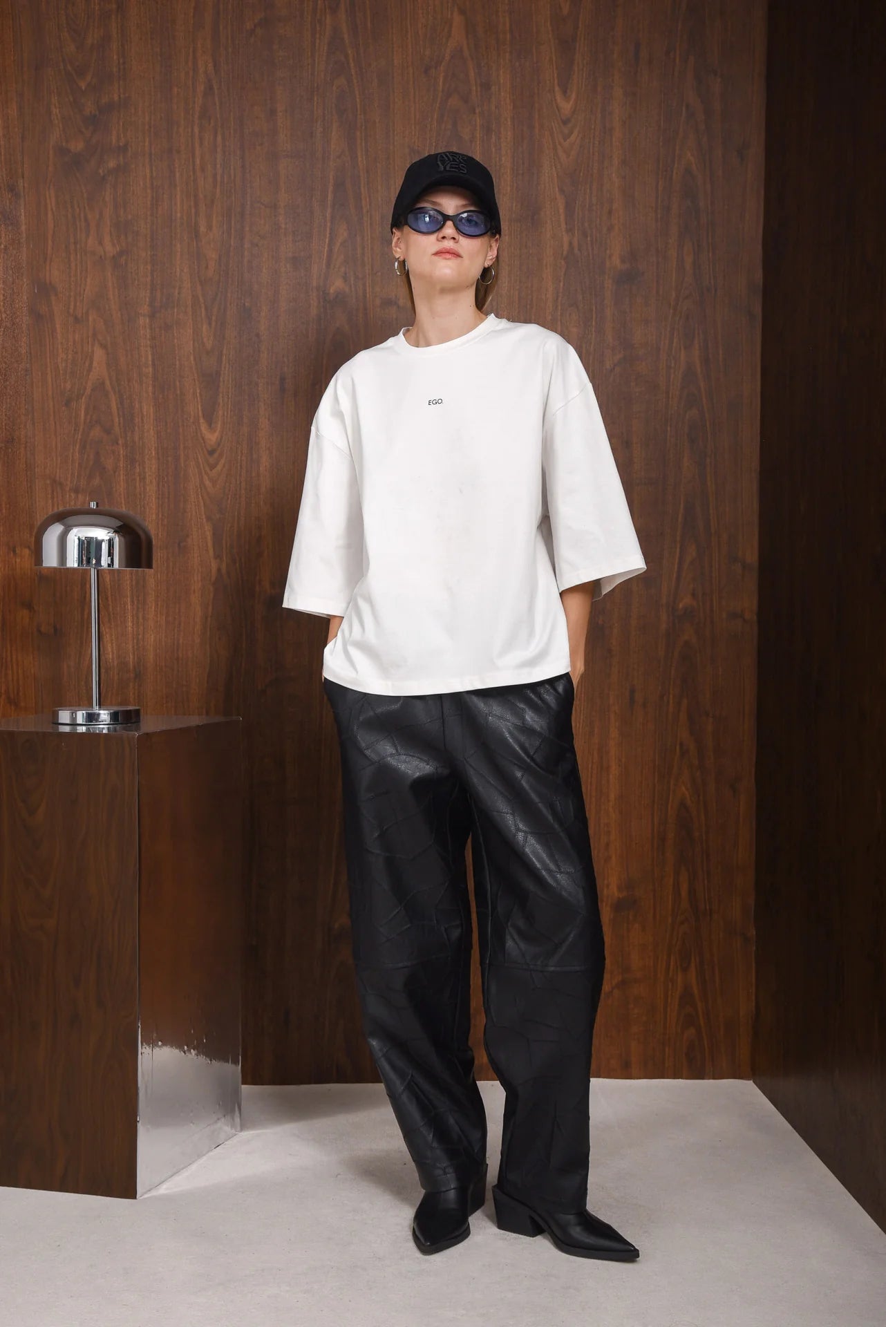 IDENTITY FAUX LEATHER PANTS