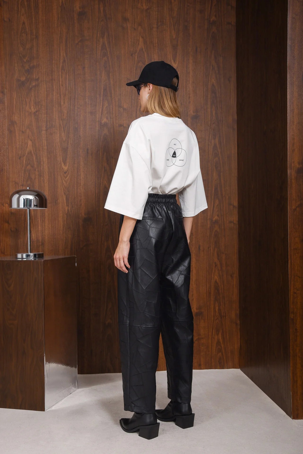 IDENTITY FAUX LEATHER PANTS