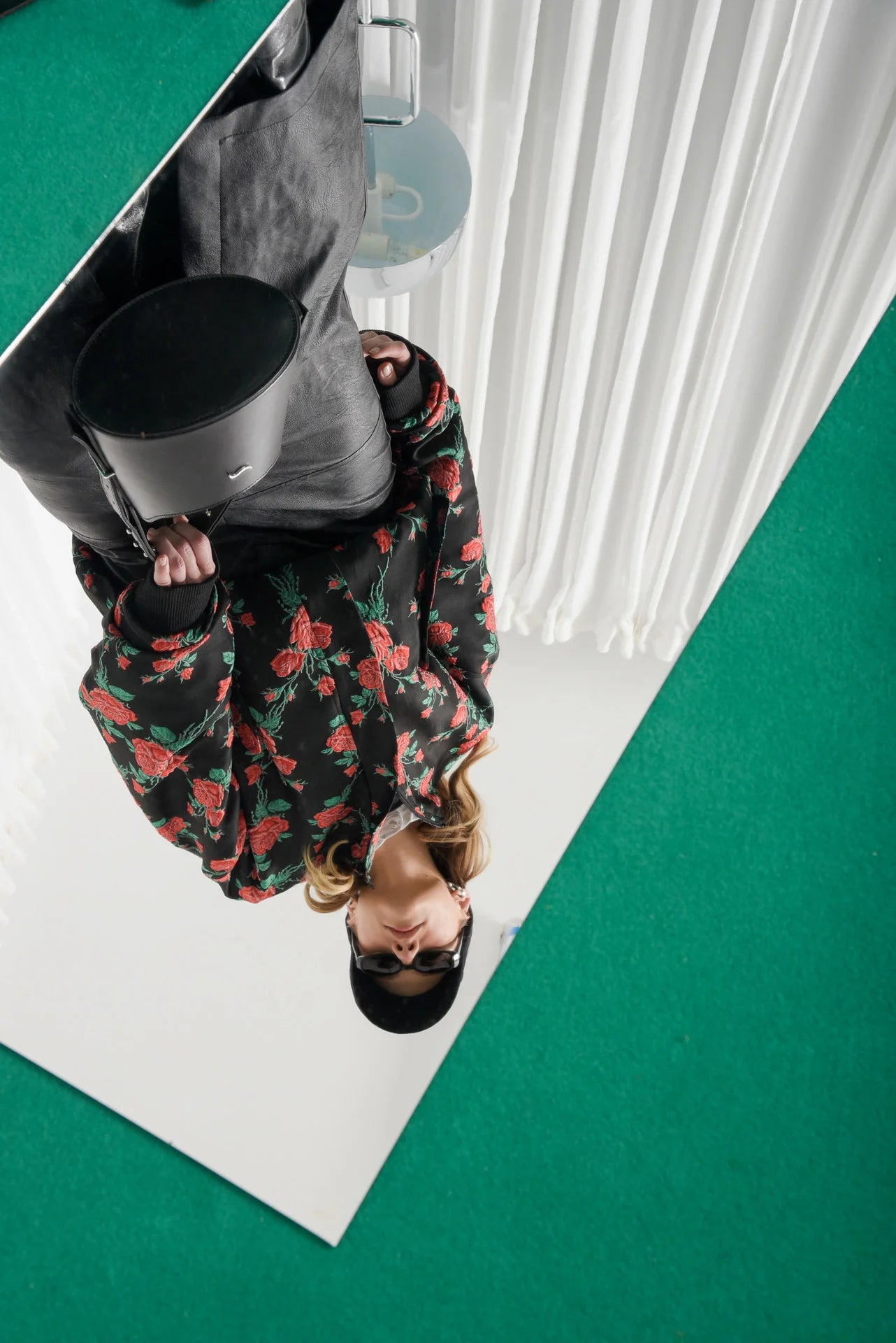 MORE OVERSIZED BOMBER JACKET RED