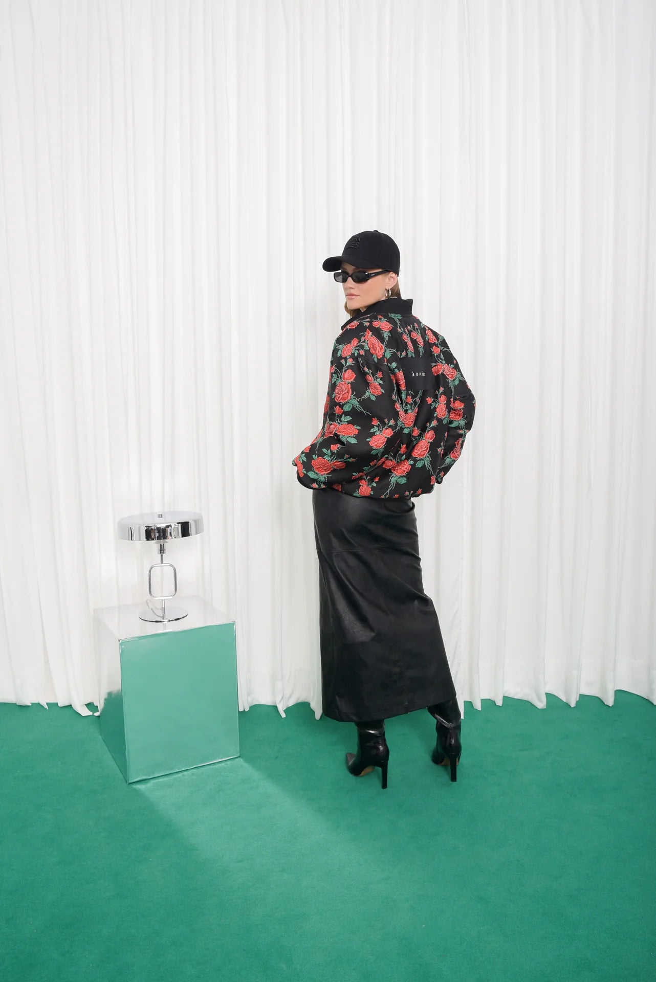 MORE OVERSIZED BOMBER JACKET RED