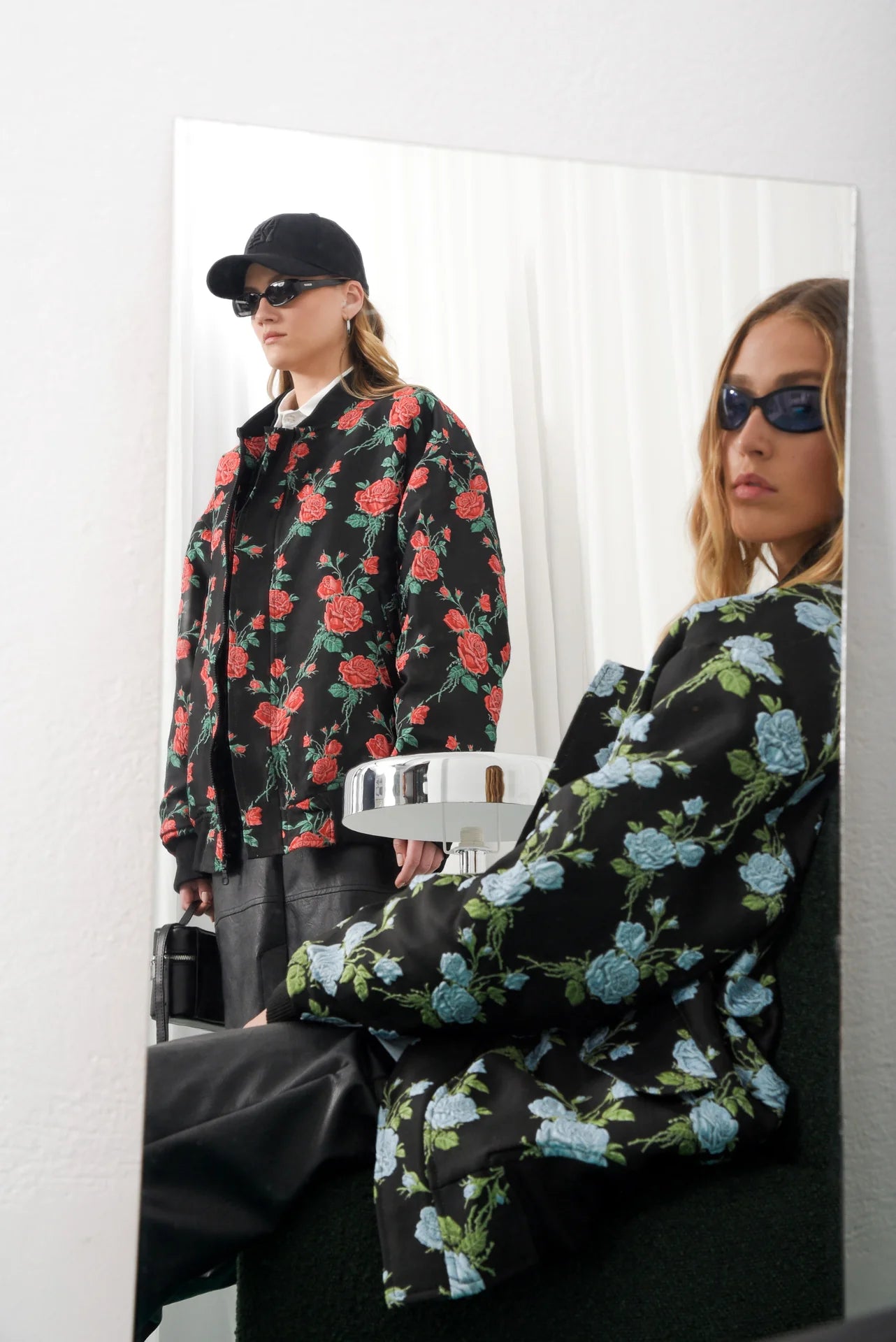 MORE OVERSIZED BOMBER JACKET RED