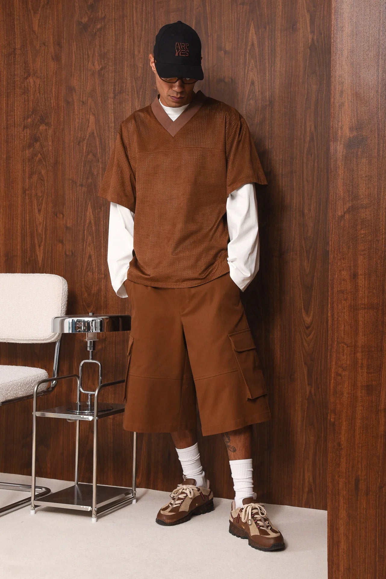 STOIC FAUX SUEDE T-SHIRT