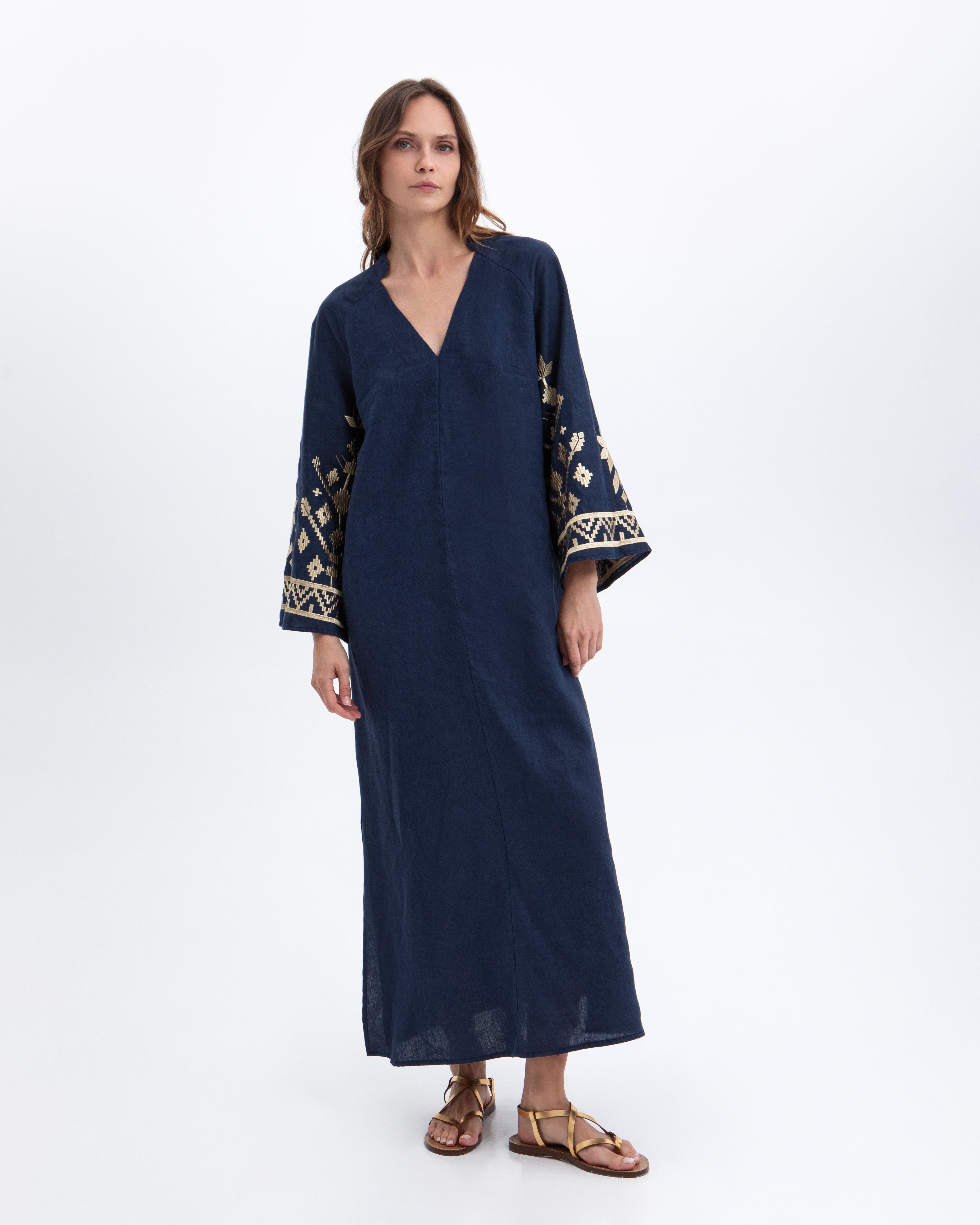 DRESS LONG IOS BELL SLEEVE 2043228