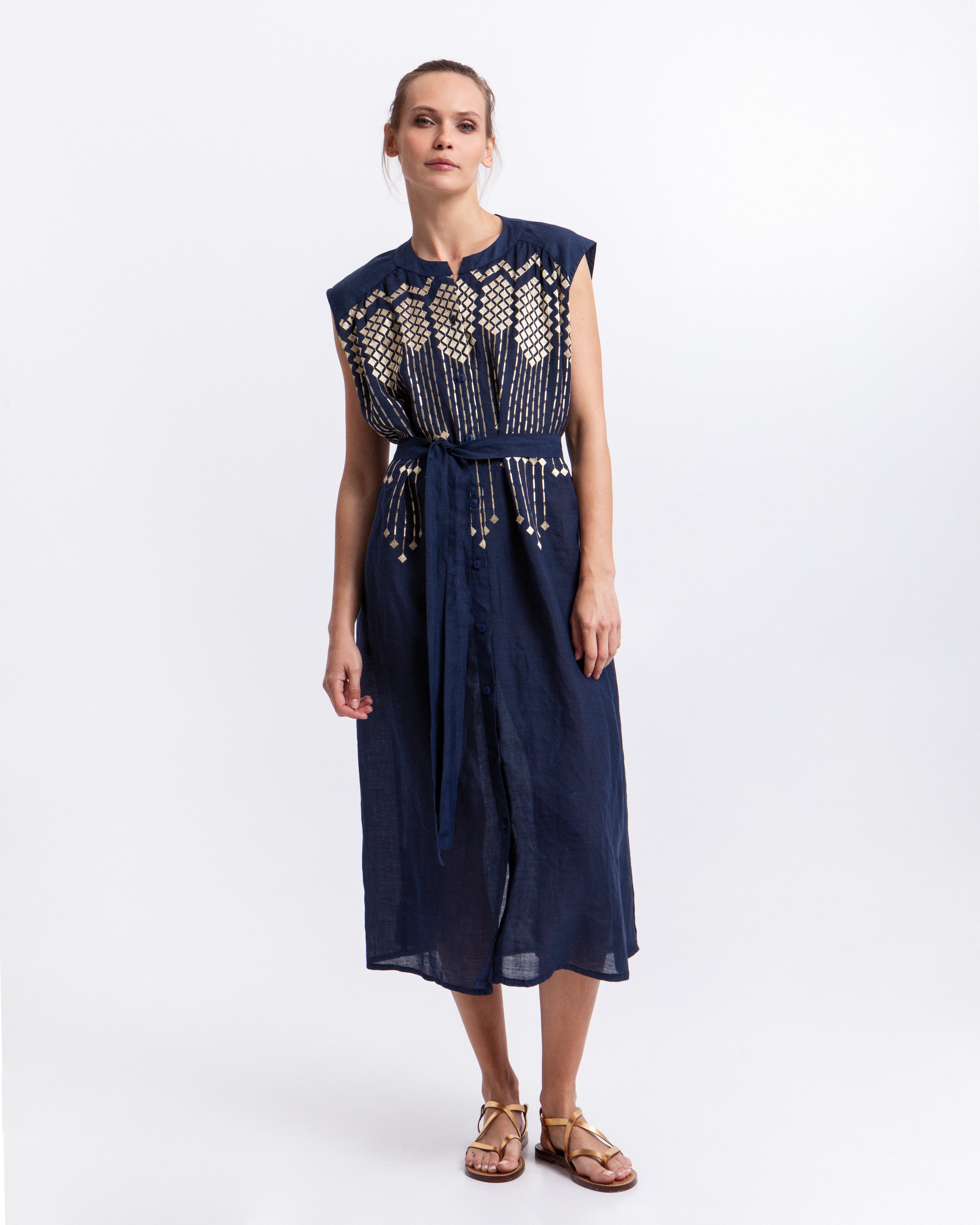 CHEMISIER LONG GRAPE SLEEVELESS 4083196