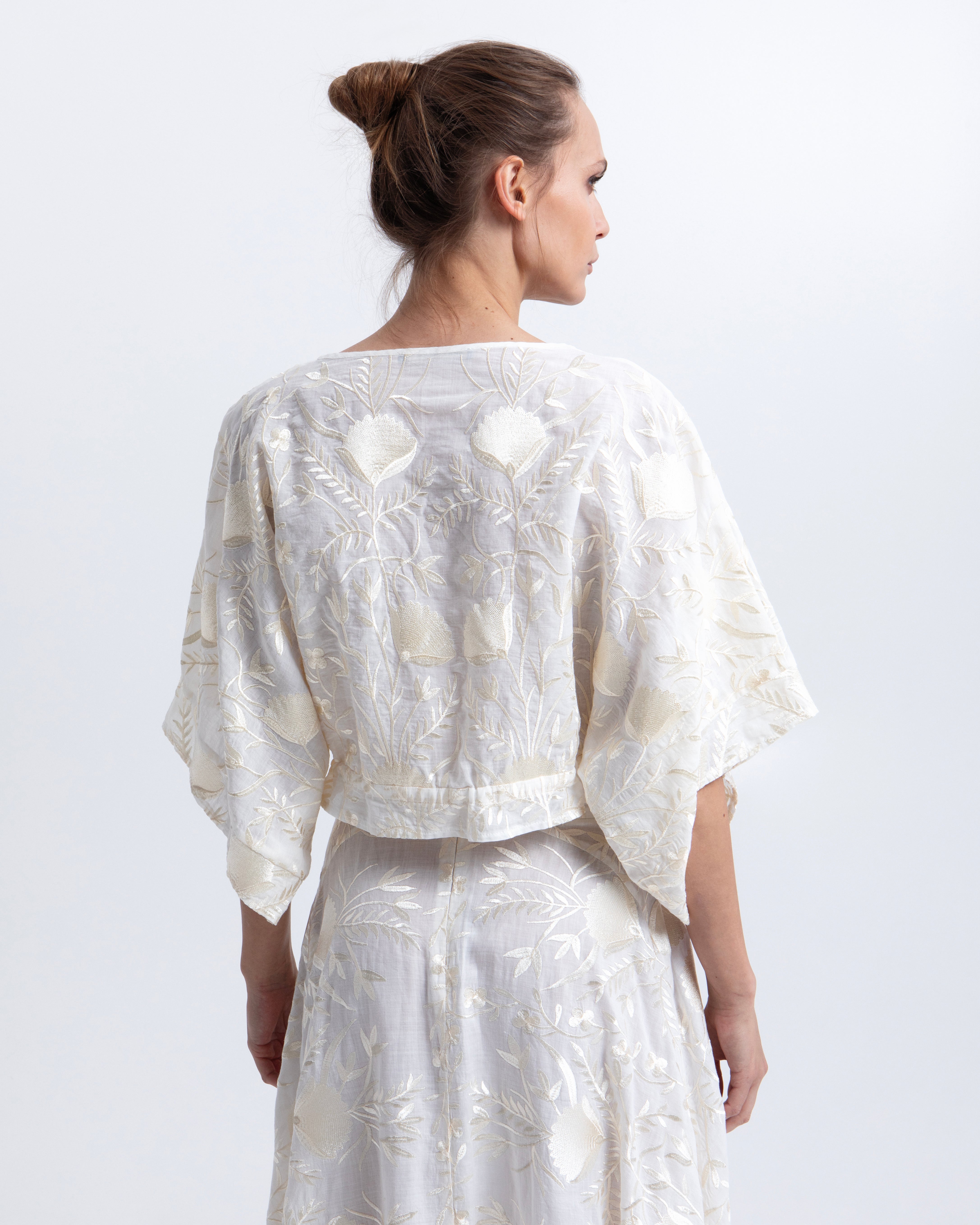 BLOUSE BLOSSOM DRAWSTRING L/S 4054105gre