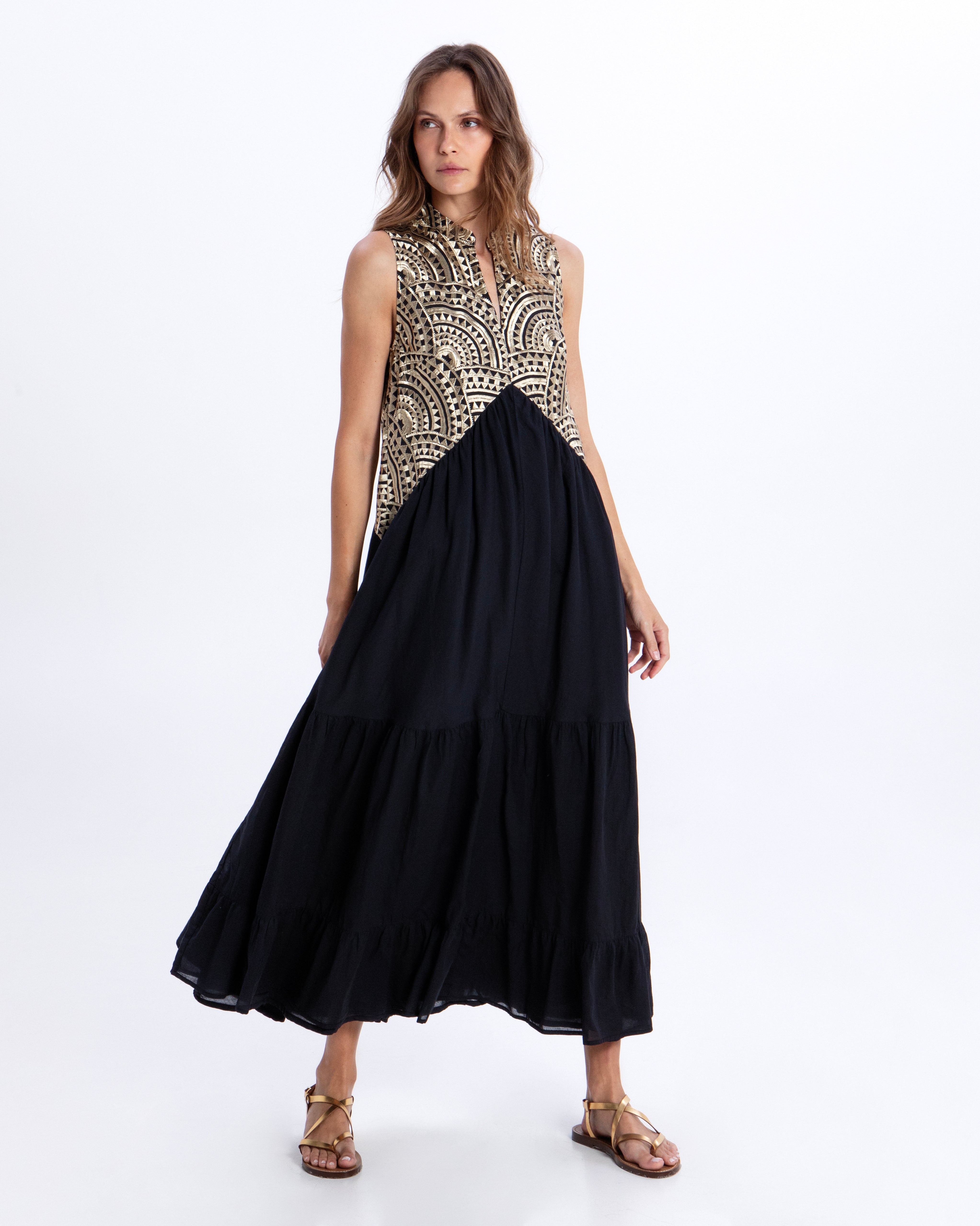 DRESS LONG NEW TRIANGLE SLEEVELESS 3113107