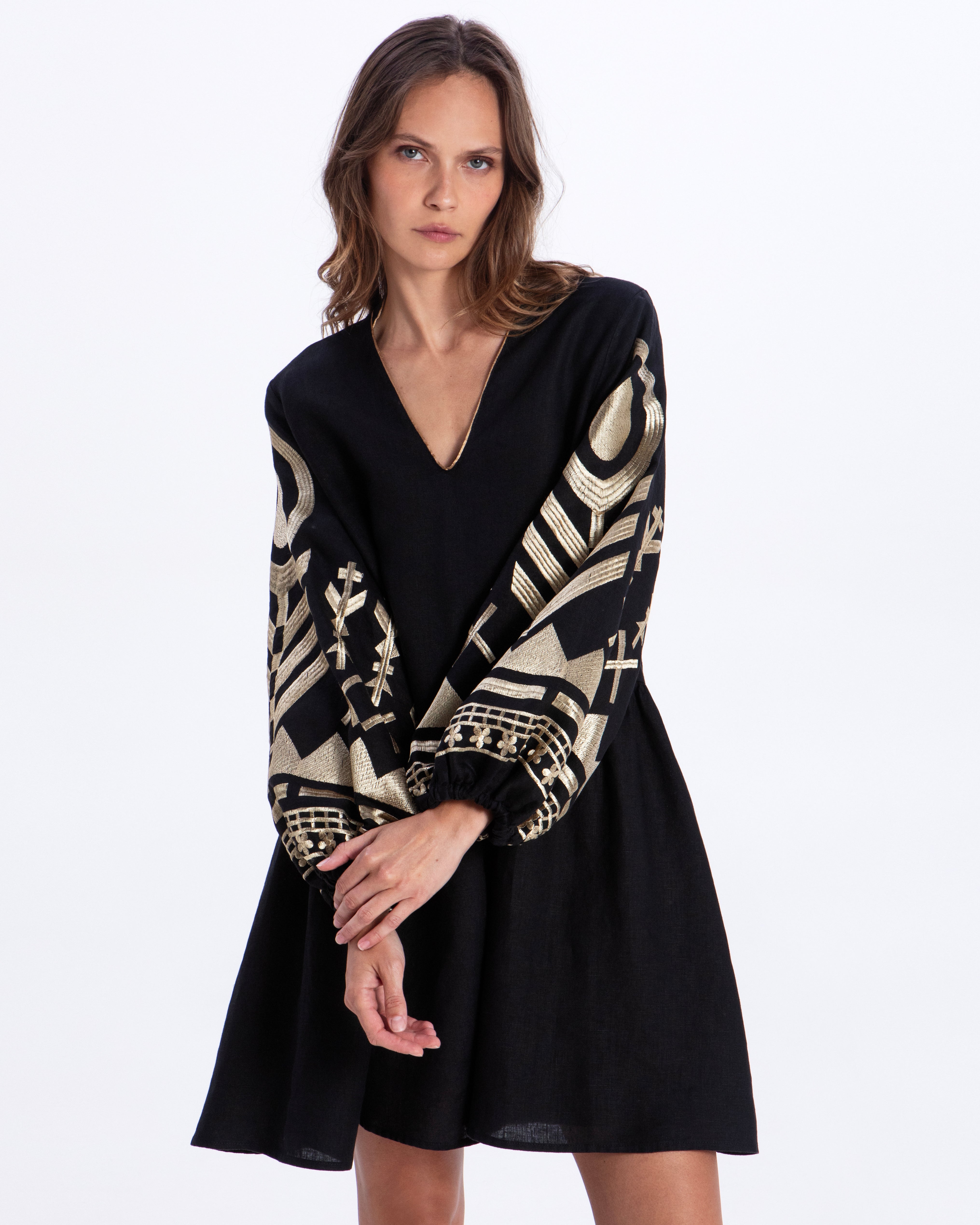 Dress Mini Feather (Black/Gold) 2133210