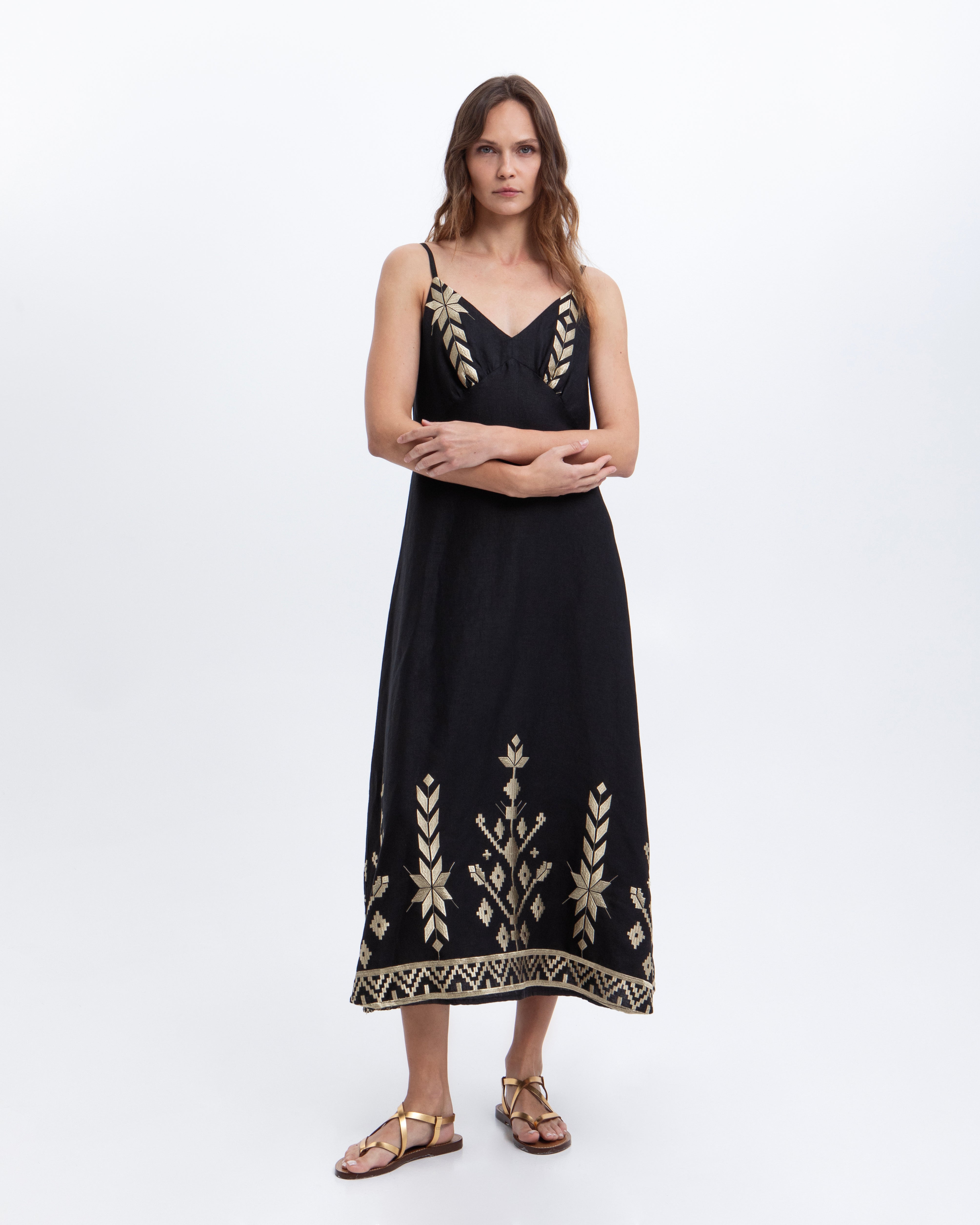 DRESS MAXI IOS STRAPPY BLACK 2043199