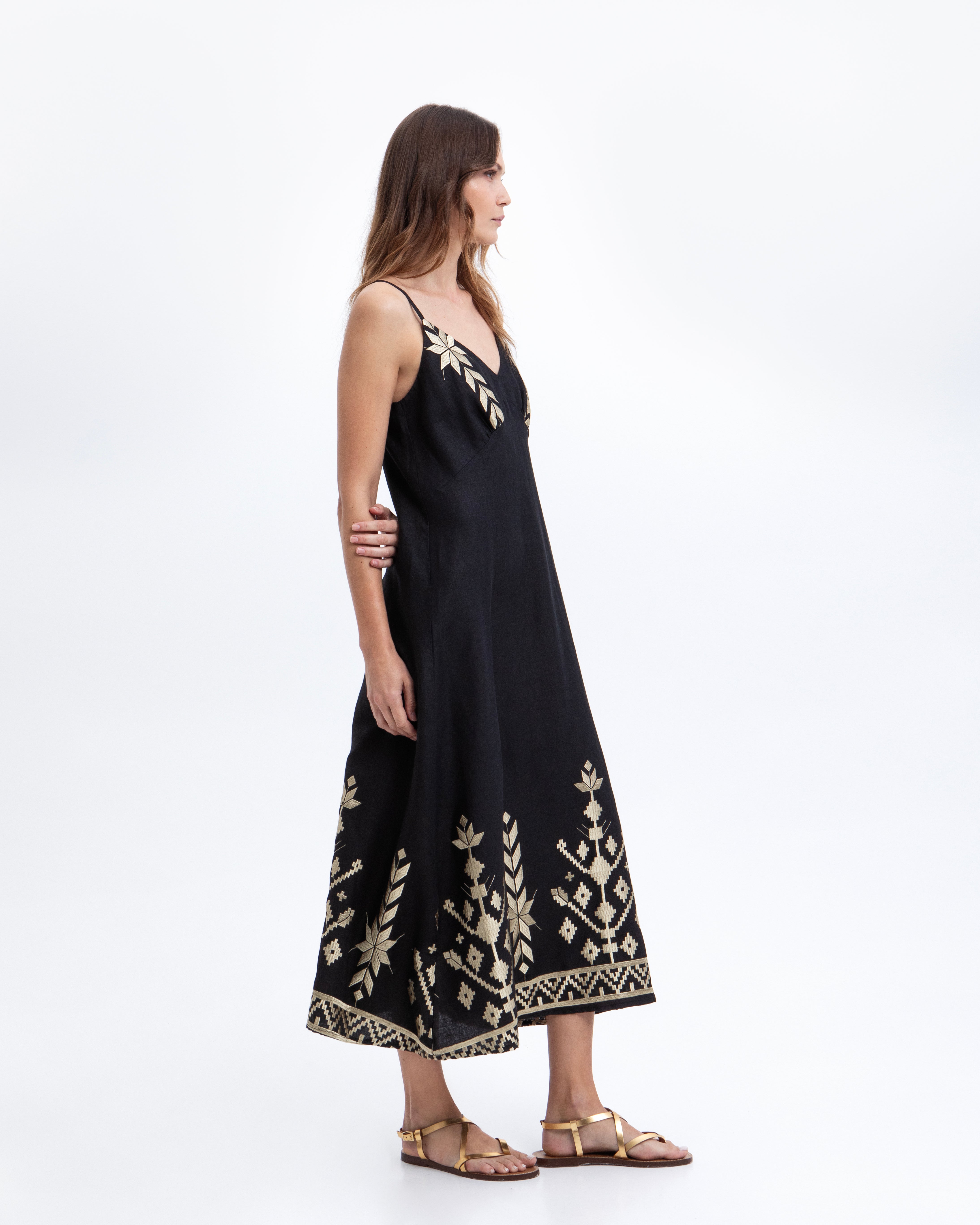 DRESS MAXI IOS STRAPPY BLACK 2043199