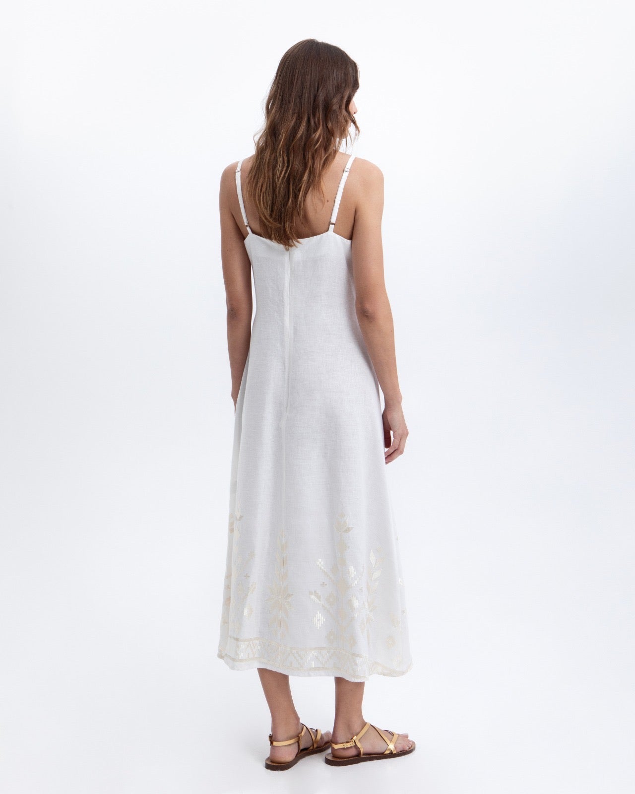DRESS MAXI IOS STRAPPY WHITE 2043199
