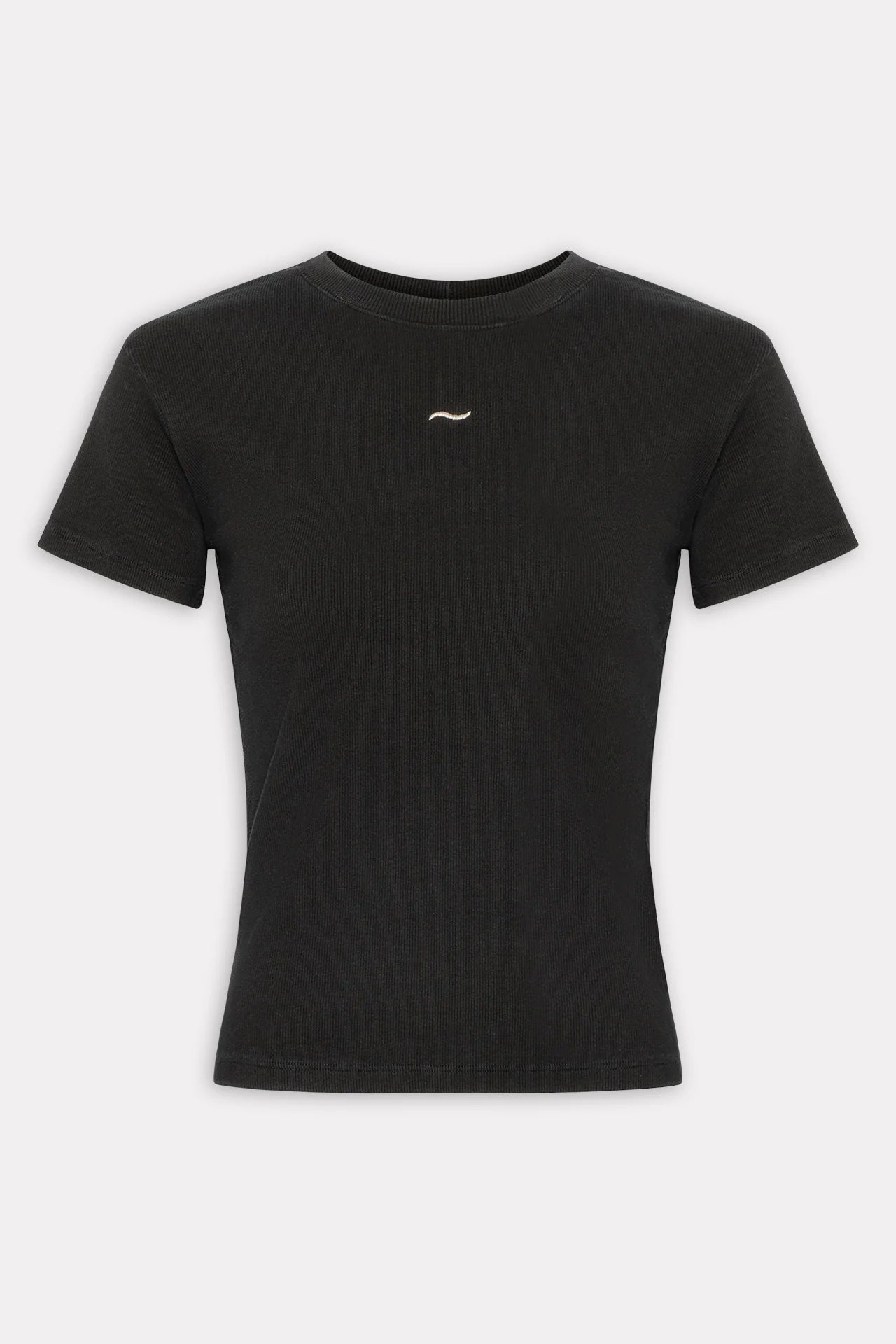 SALTFISH RIBBED TEE BLACK