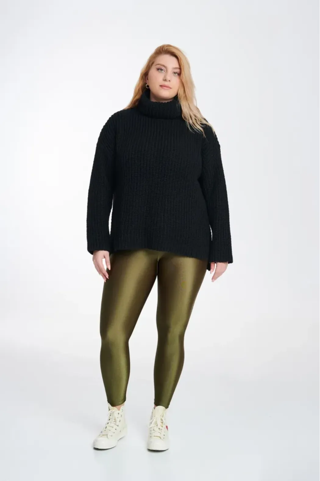 Jacqueline Shiny Curvy Leggings