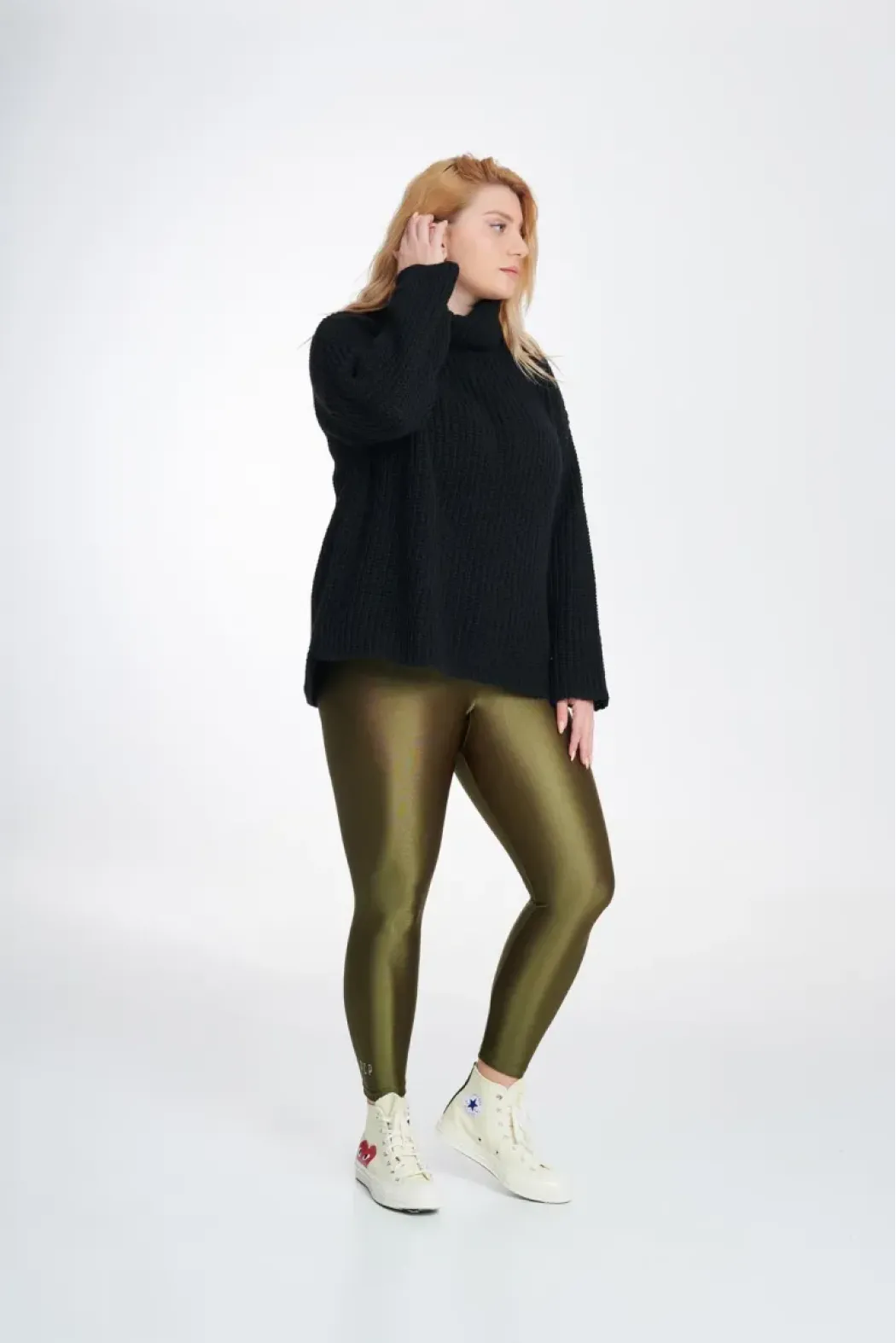 Jacqueline Shiny Curvy Leggings