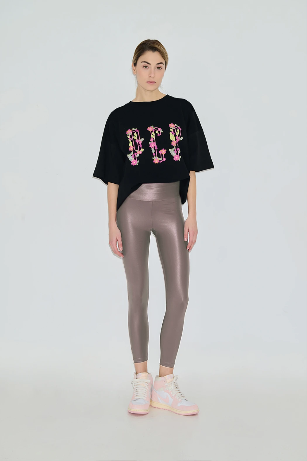 Lynn 7/8 Metallic high waist leggings