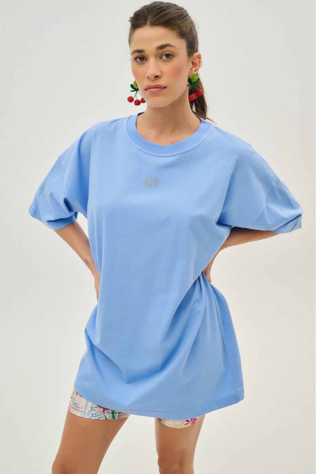 Woman T-shirt with Silk Screen Print - Paradise