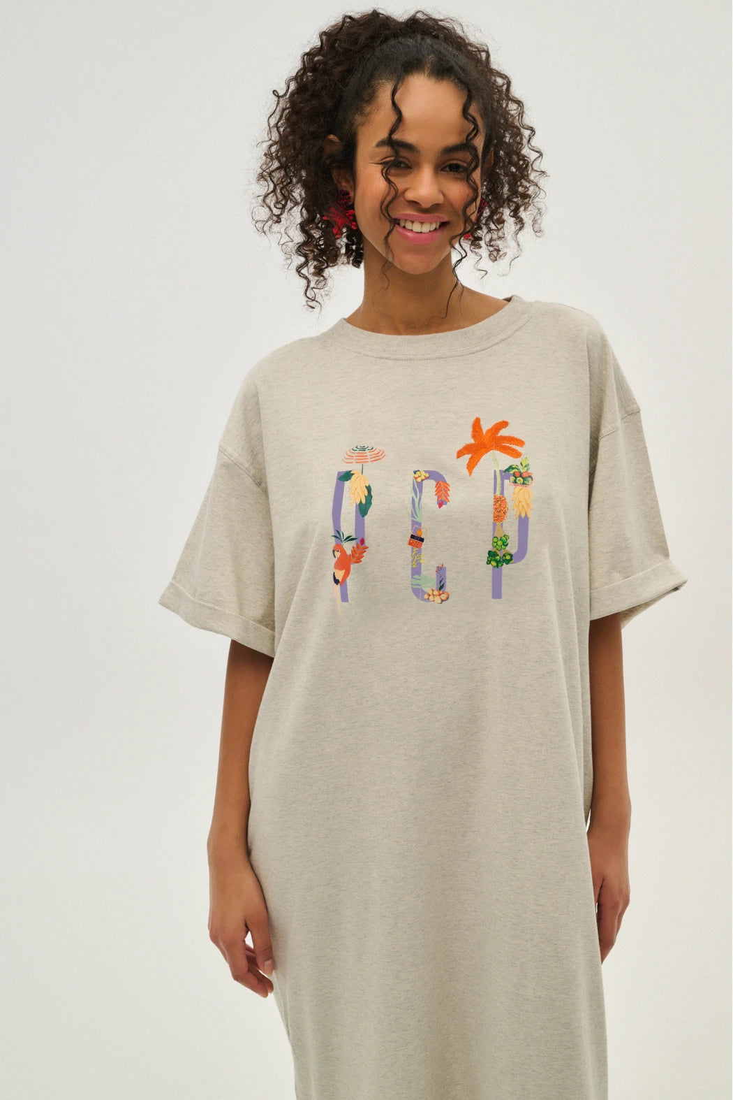 Woman dress with print - Mila Grey