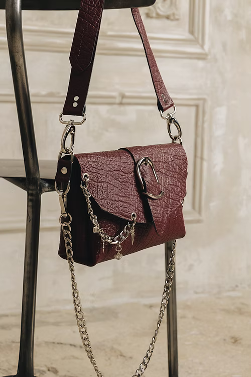 "Lovesong" shoulder bag, cherry