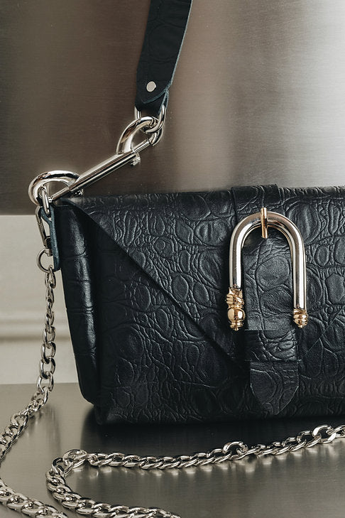 "Move" shoulder bag BLACK NICKEL