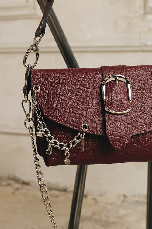 "Lovesong" shoulder bag, cherry