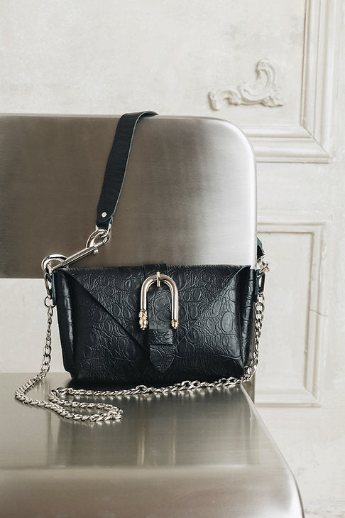 "Move" shoulder bag BLACK NICKEL