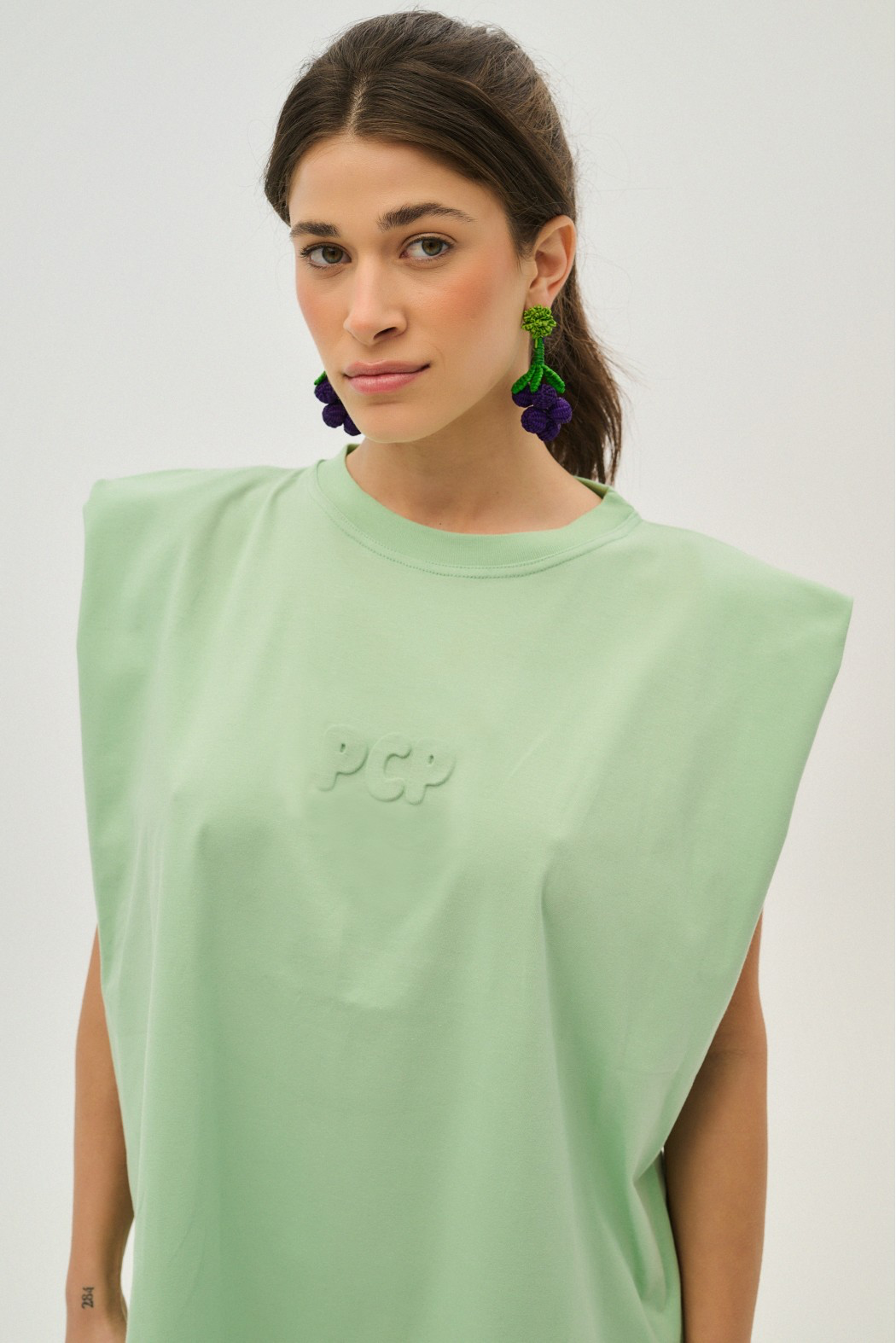 WOMAN SLEEVELESS - BUBBLE PISTACHIO