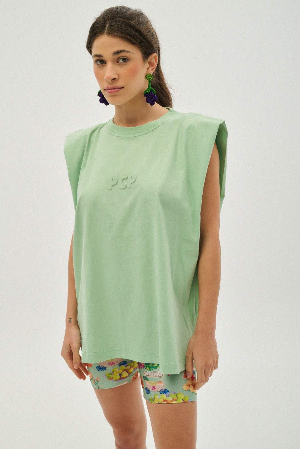 WOMAN SLEEVELESS - BUBBLE PISTACHIO