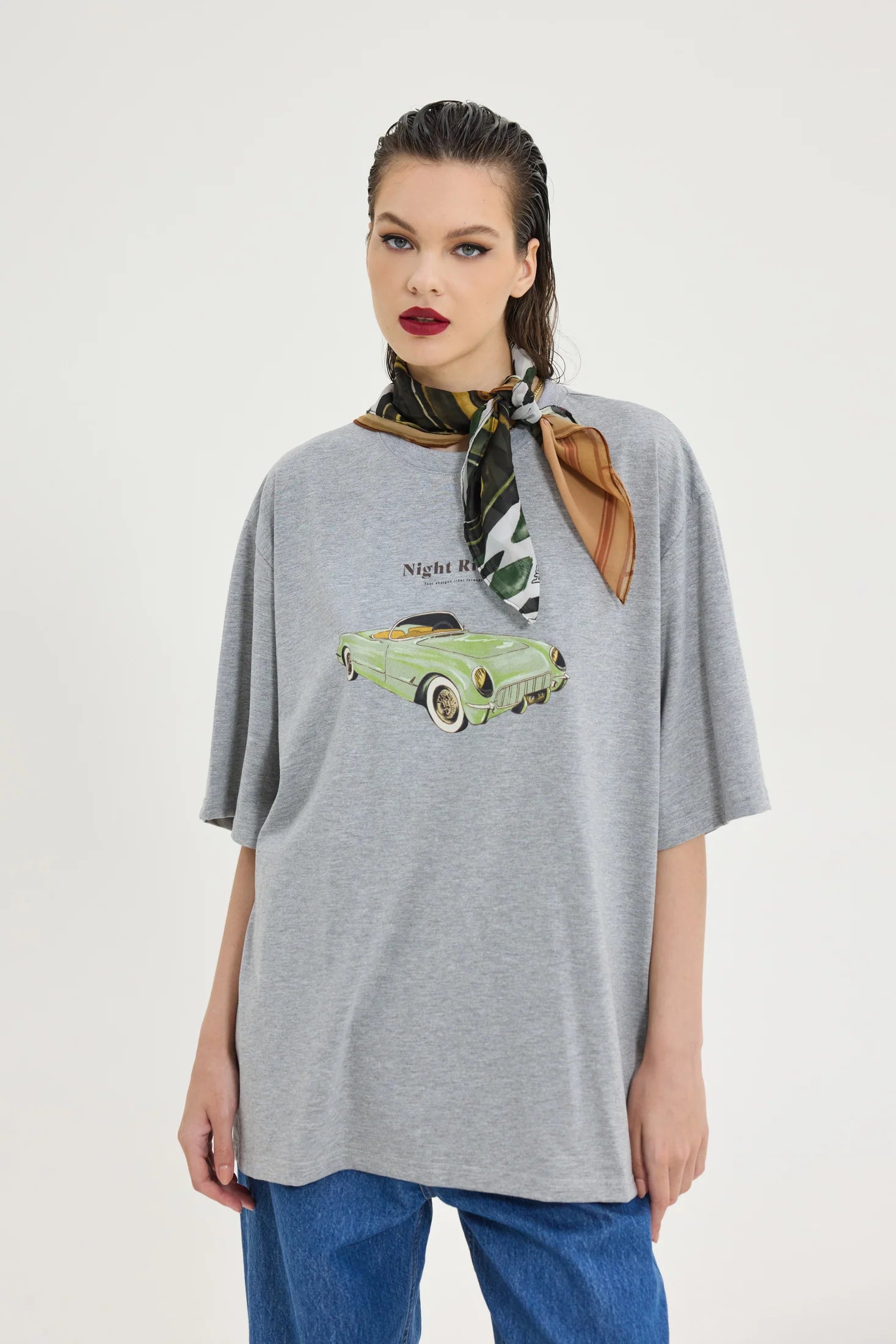 Cheetah T-Shirt (Retro Car Grey)