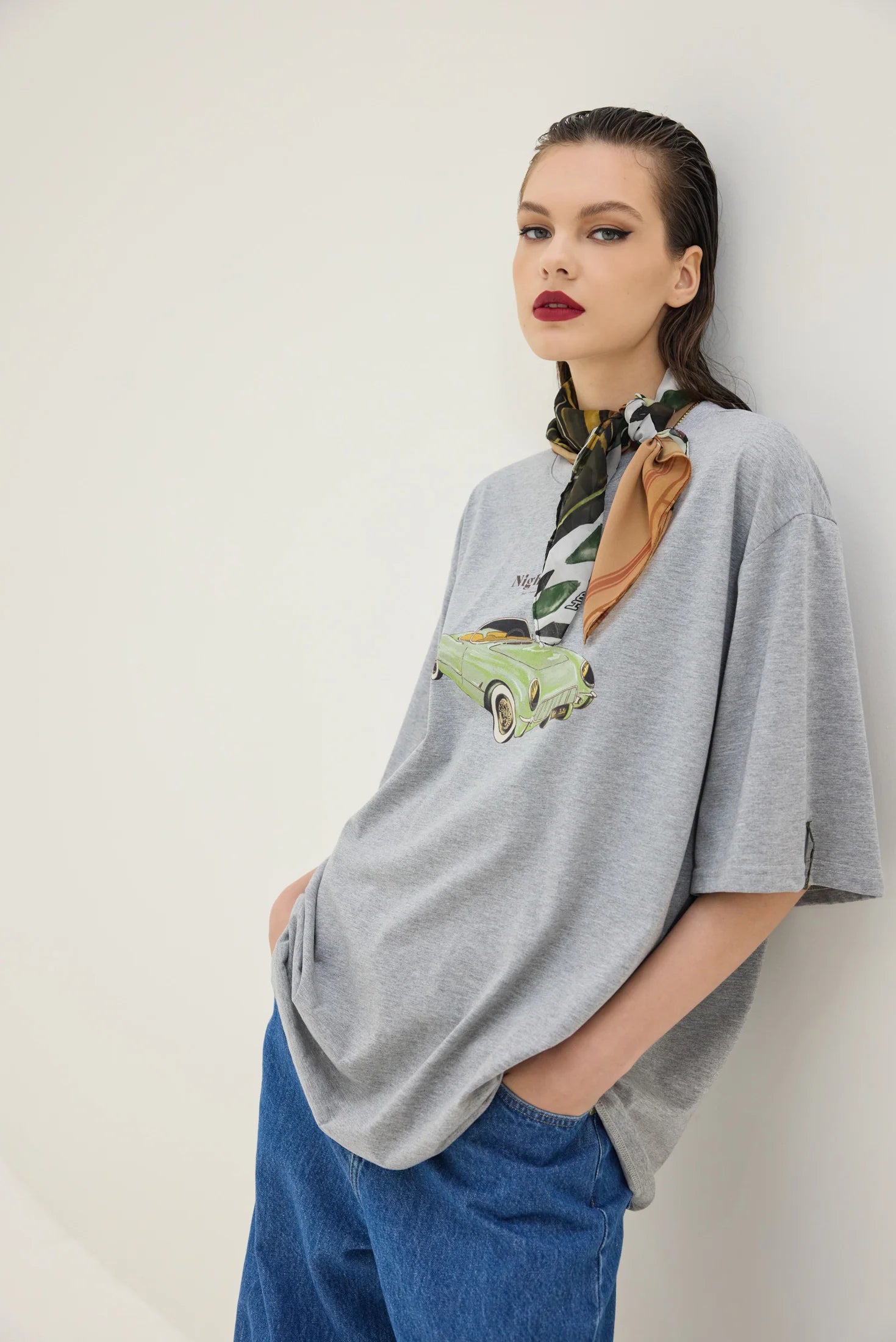 Cheetah T-Shirt (Retro Car Grey)