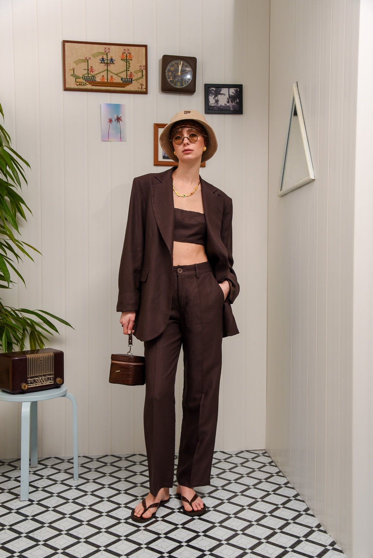 COCONUT MILK PANTS BROWN