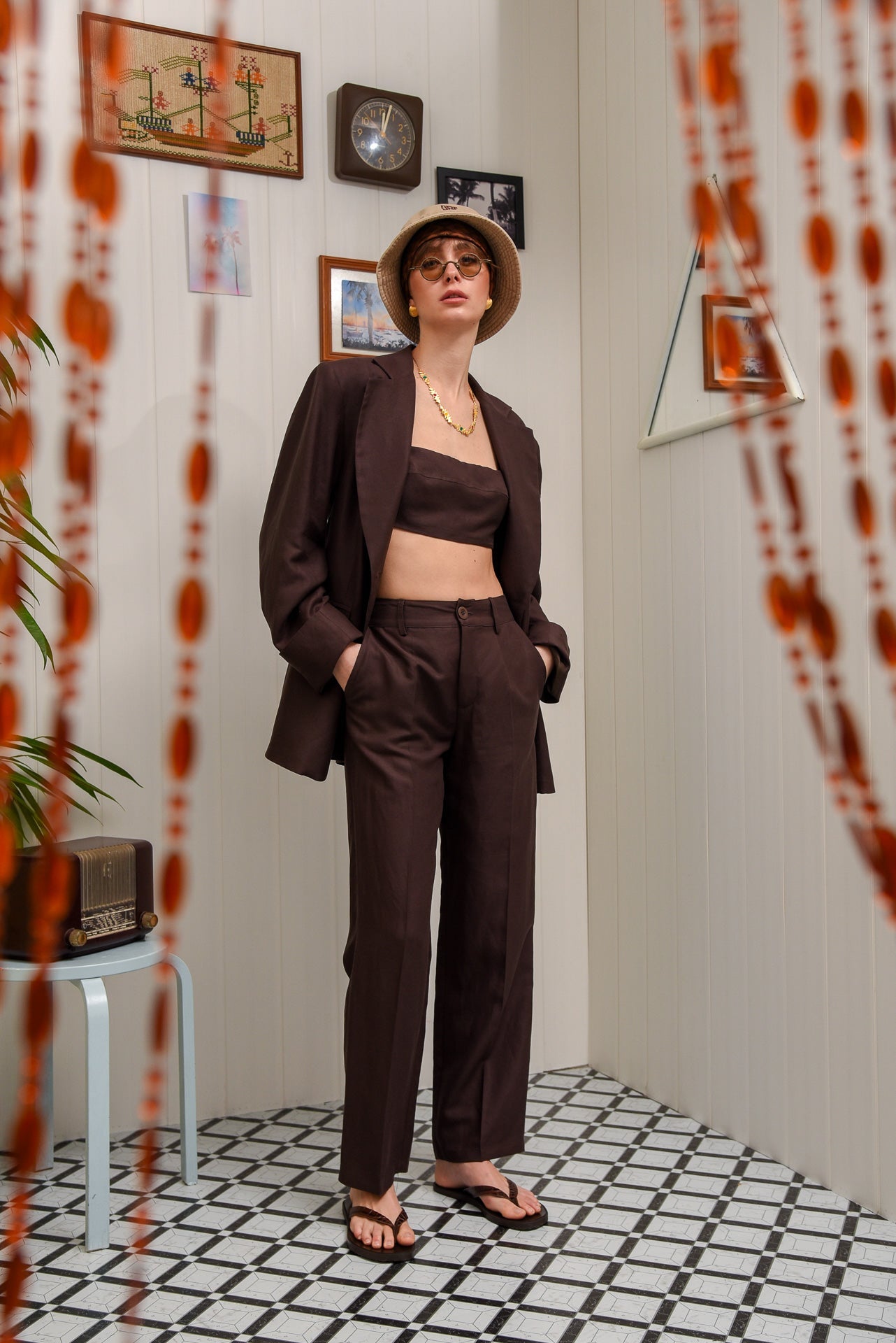 COCONUT MILK PANTS BROWN