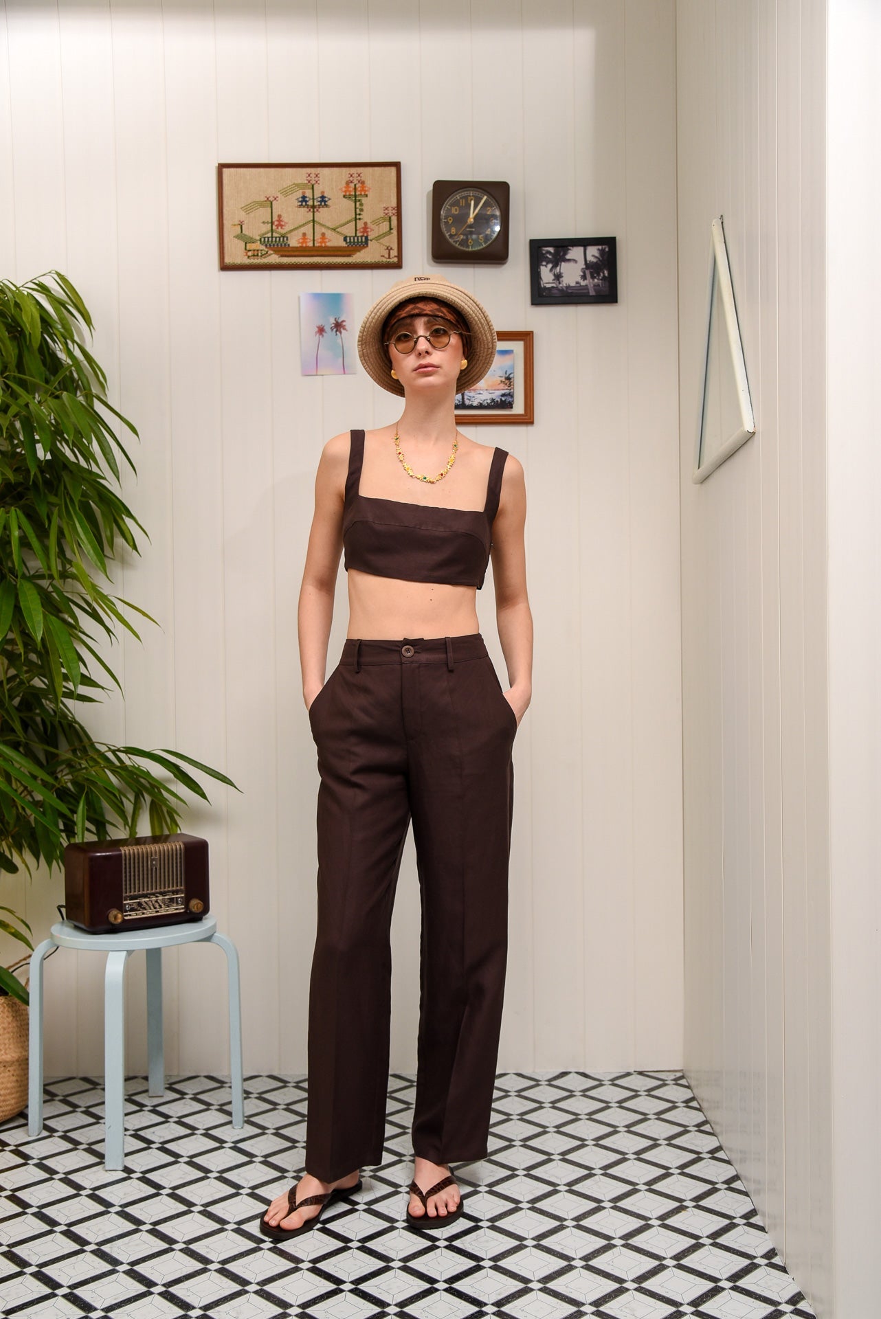 COCONUT MILK PANTS BROWN