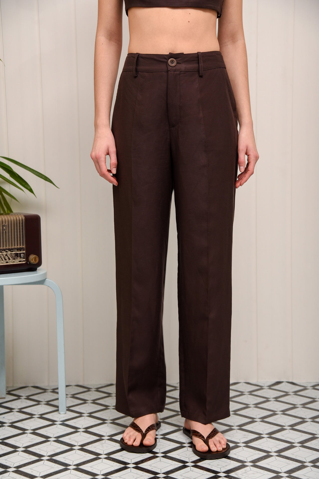 COCONUT MILK PANTS BROWN